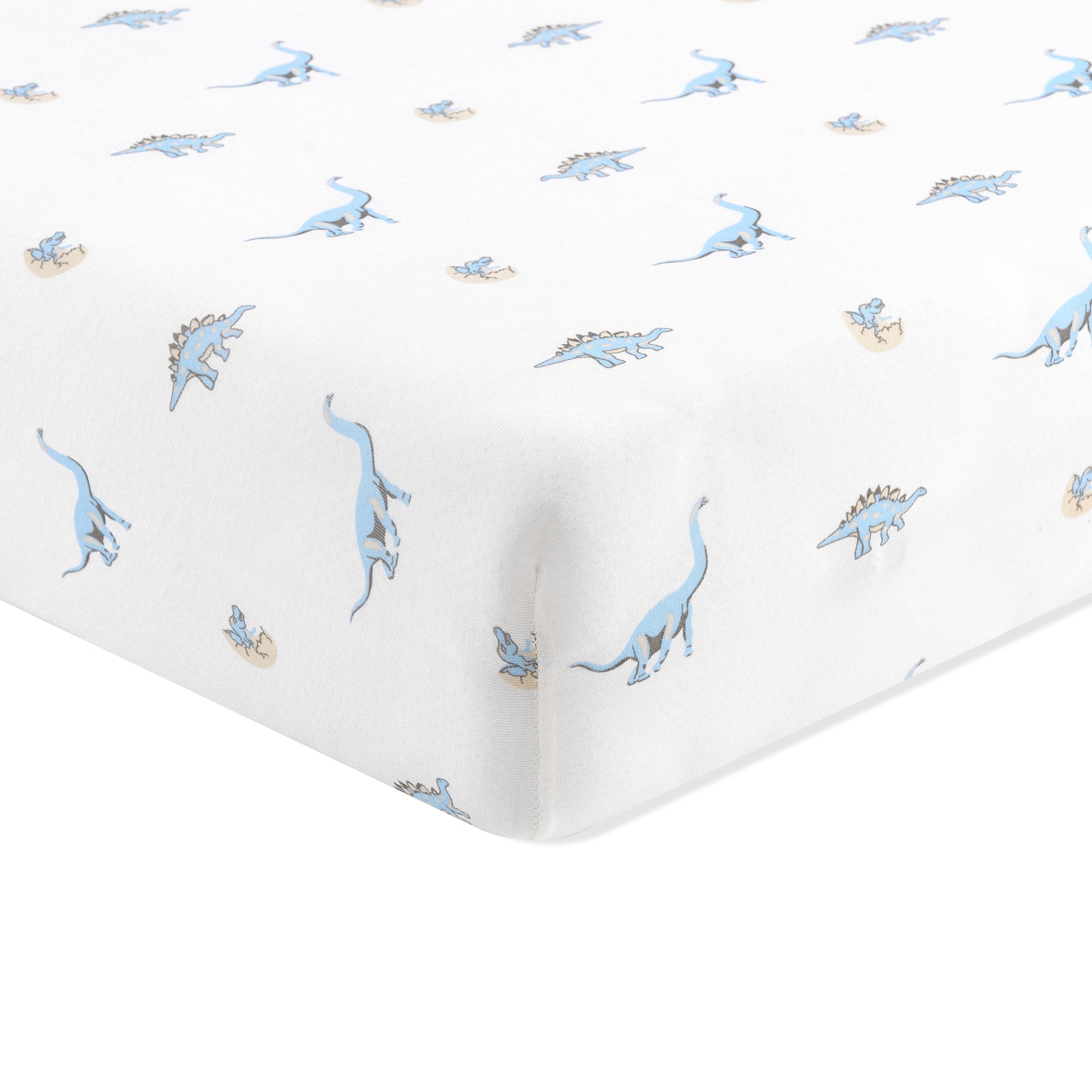 Close up of the Twin Sheet in Jurassic shown on a mattress