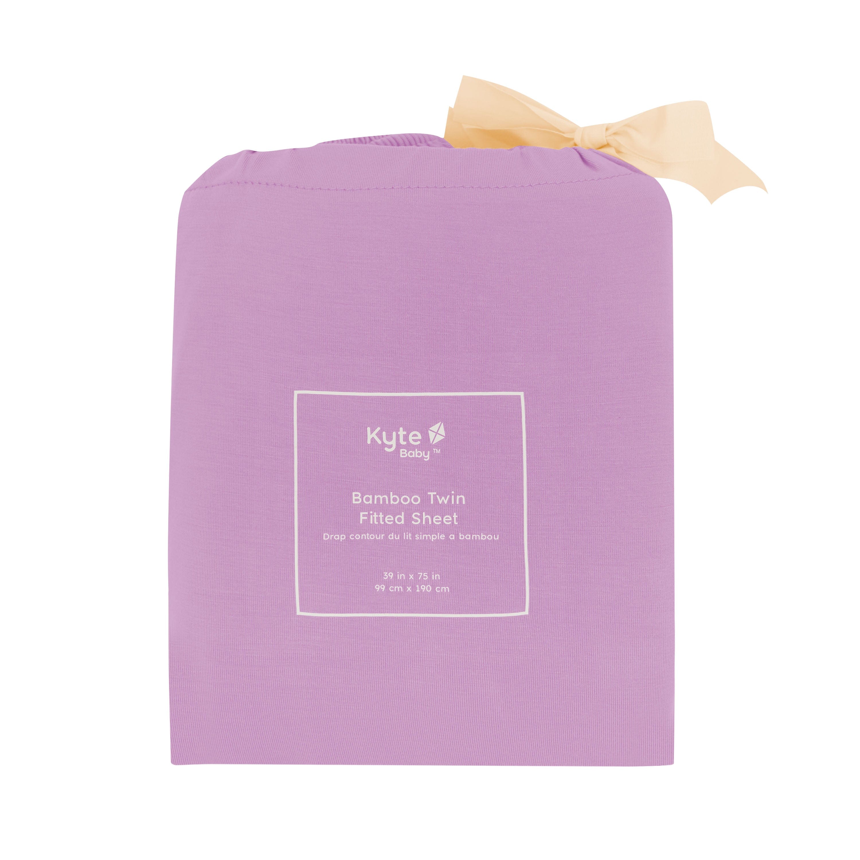 Kyte Baby Twin Sheet in Poi  packaging