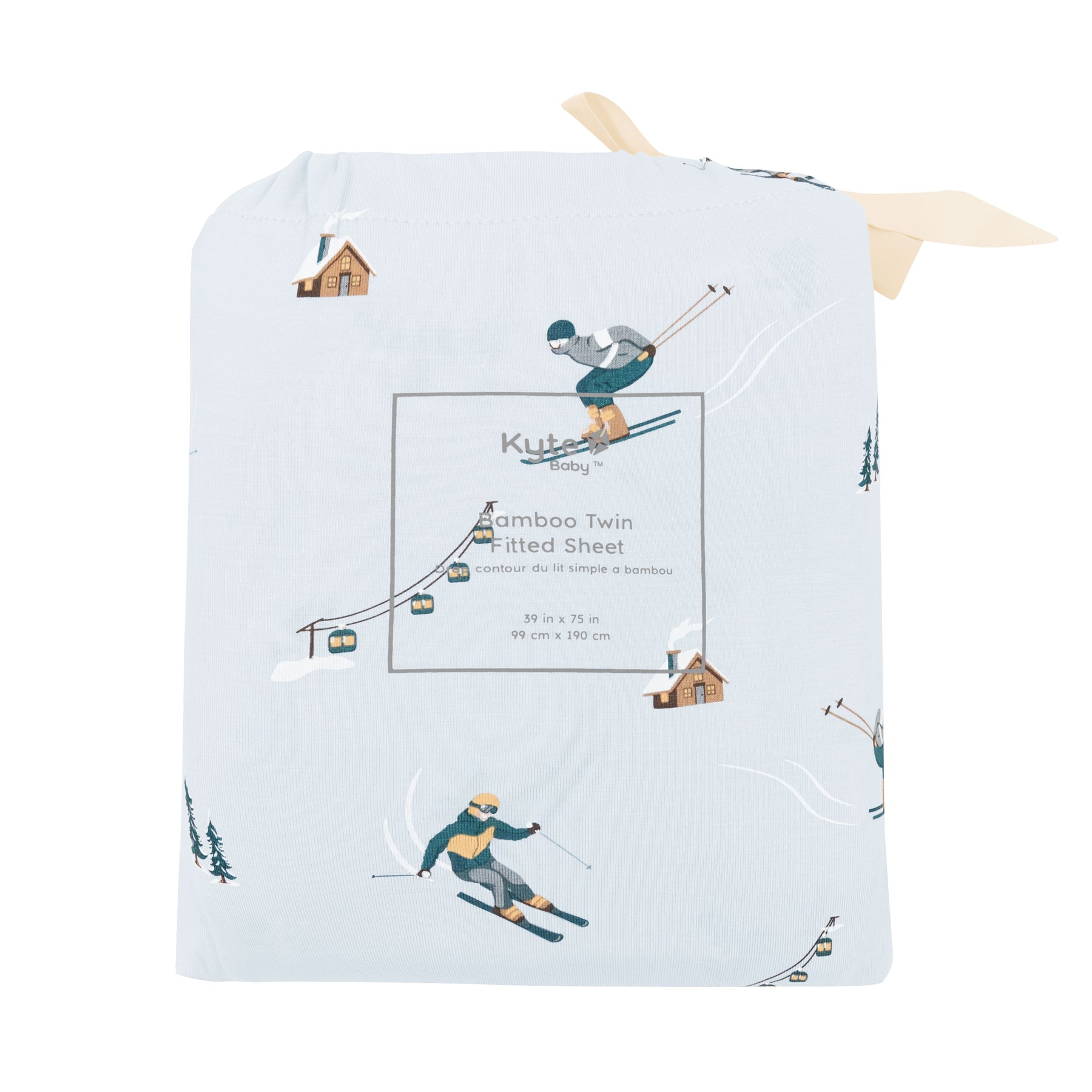 Twin Sheet in Ski shown in its packaging