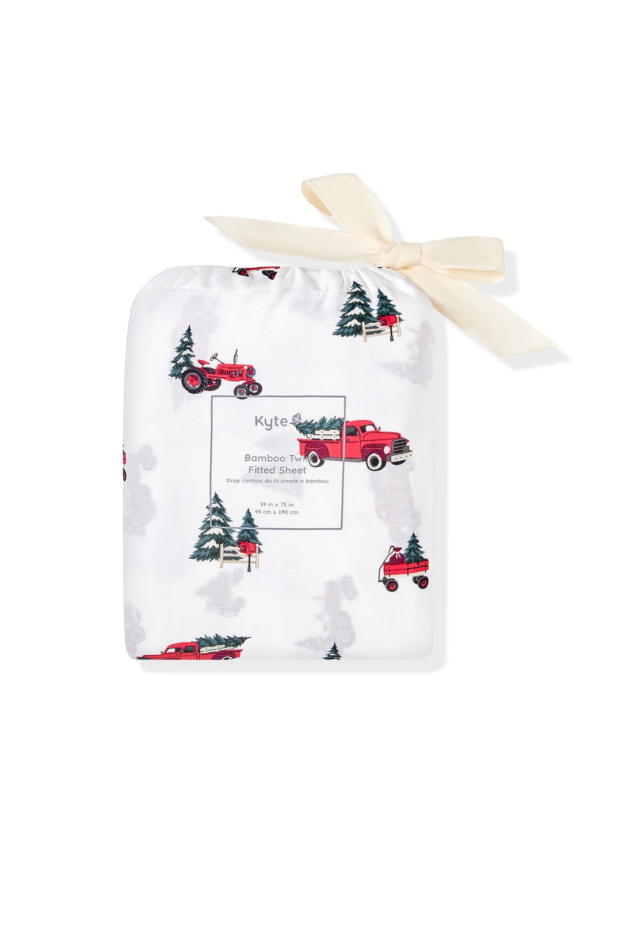 Twin Sheet in Holiday Tree Farm