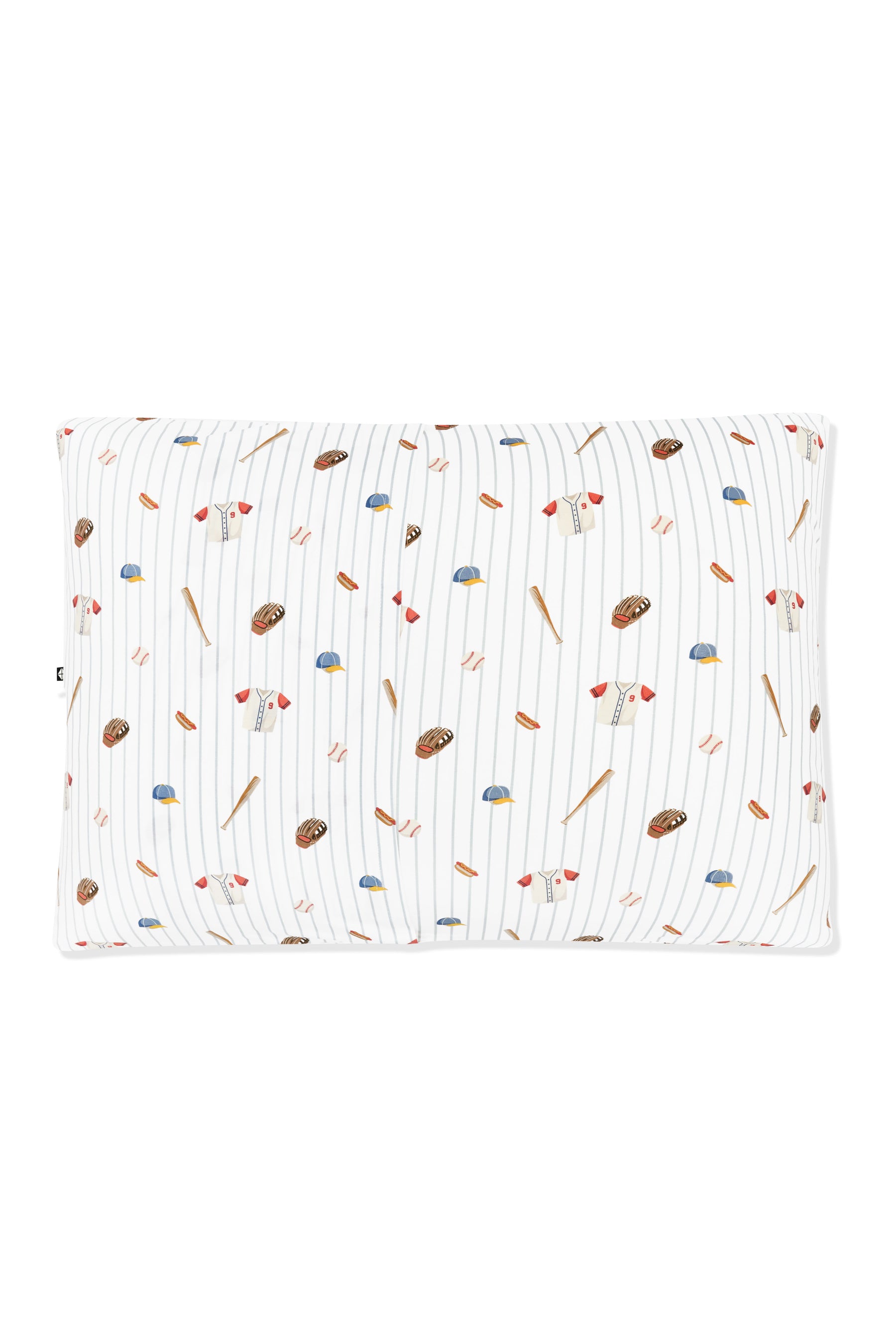 The back of the Standard Pillowcase in Home Run showing the envelope closure