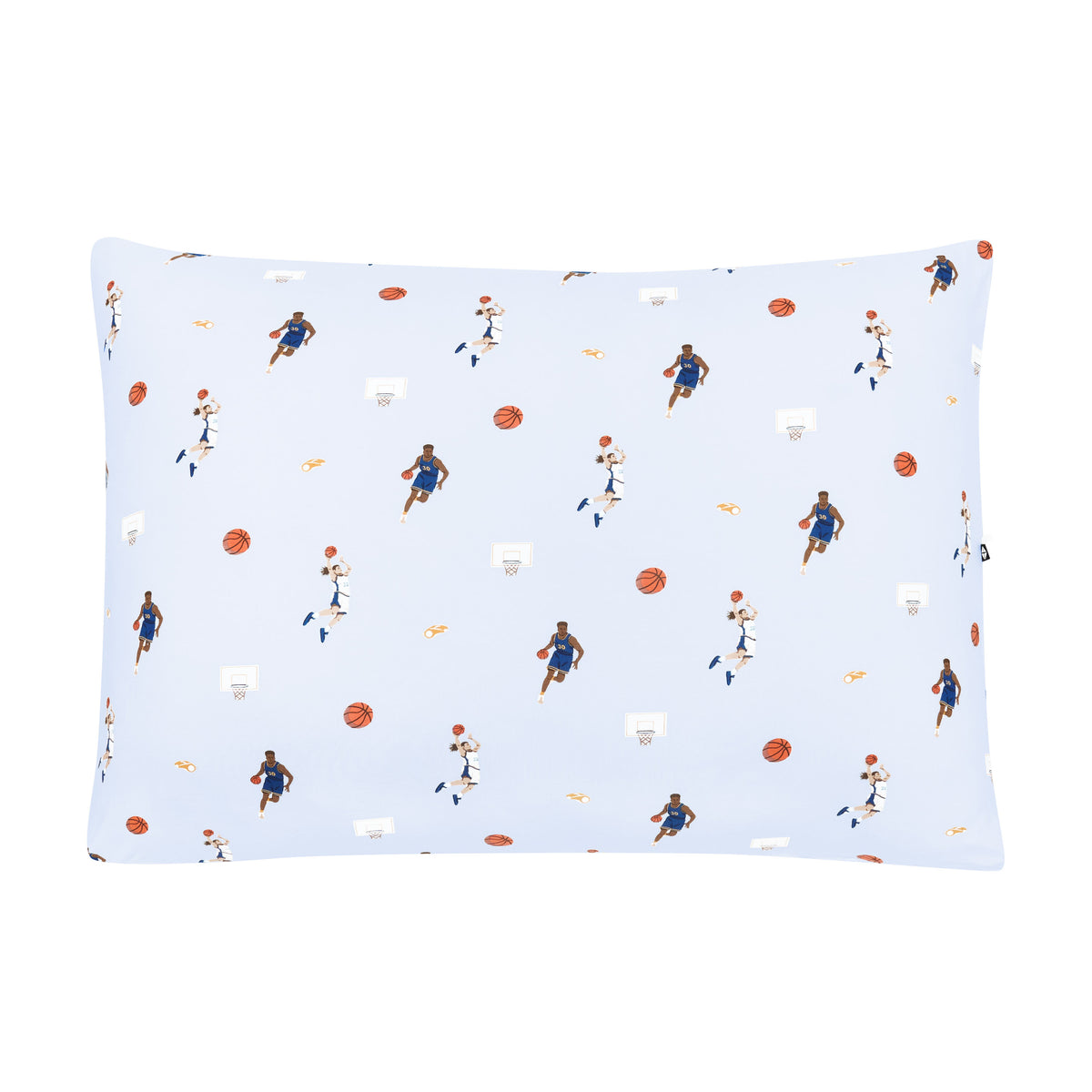 Front of the Standard Pillowcase in Basketball
