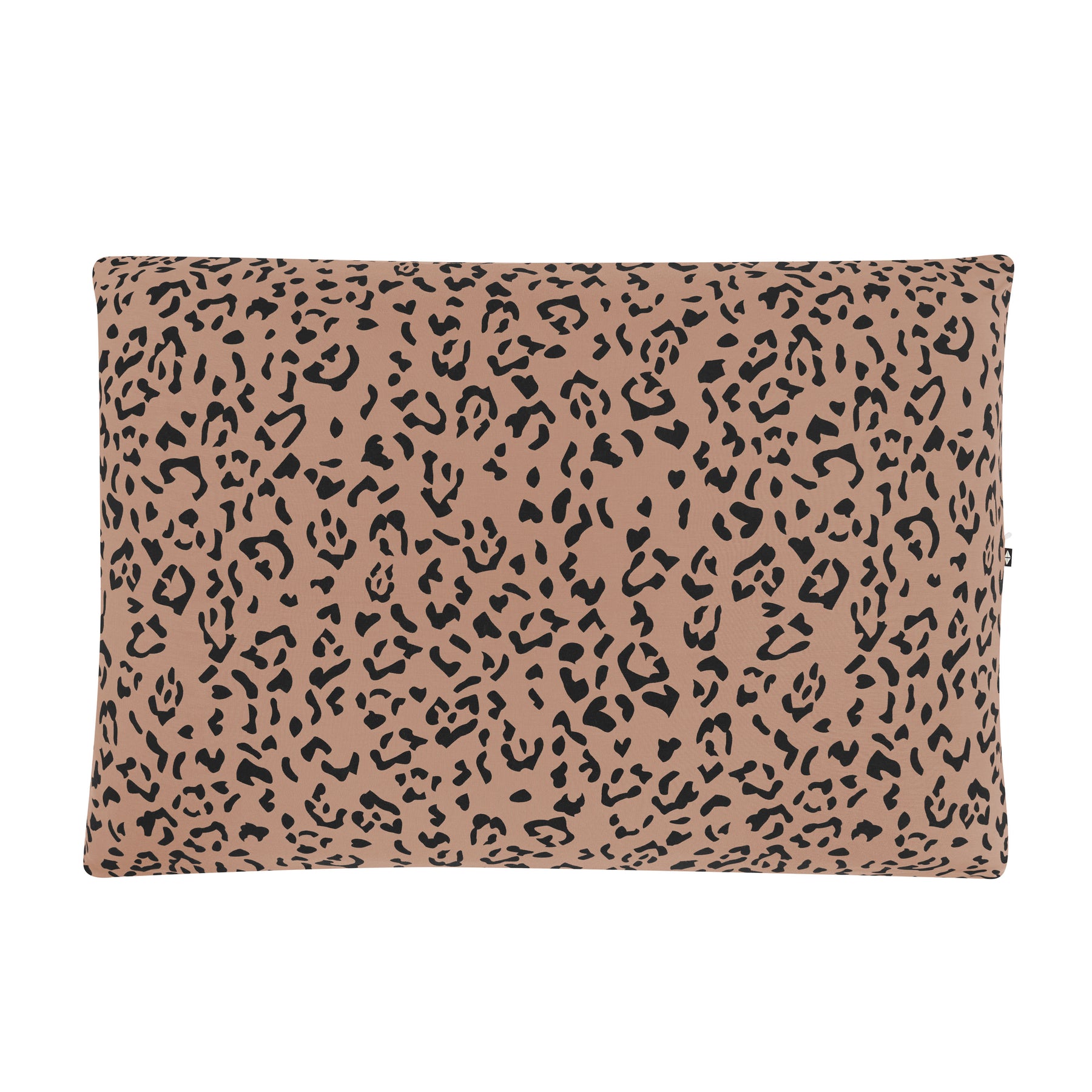 Front of the Standard Pillowcase in Latte Leopard