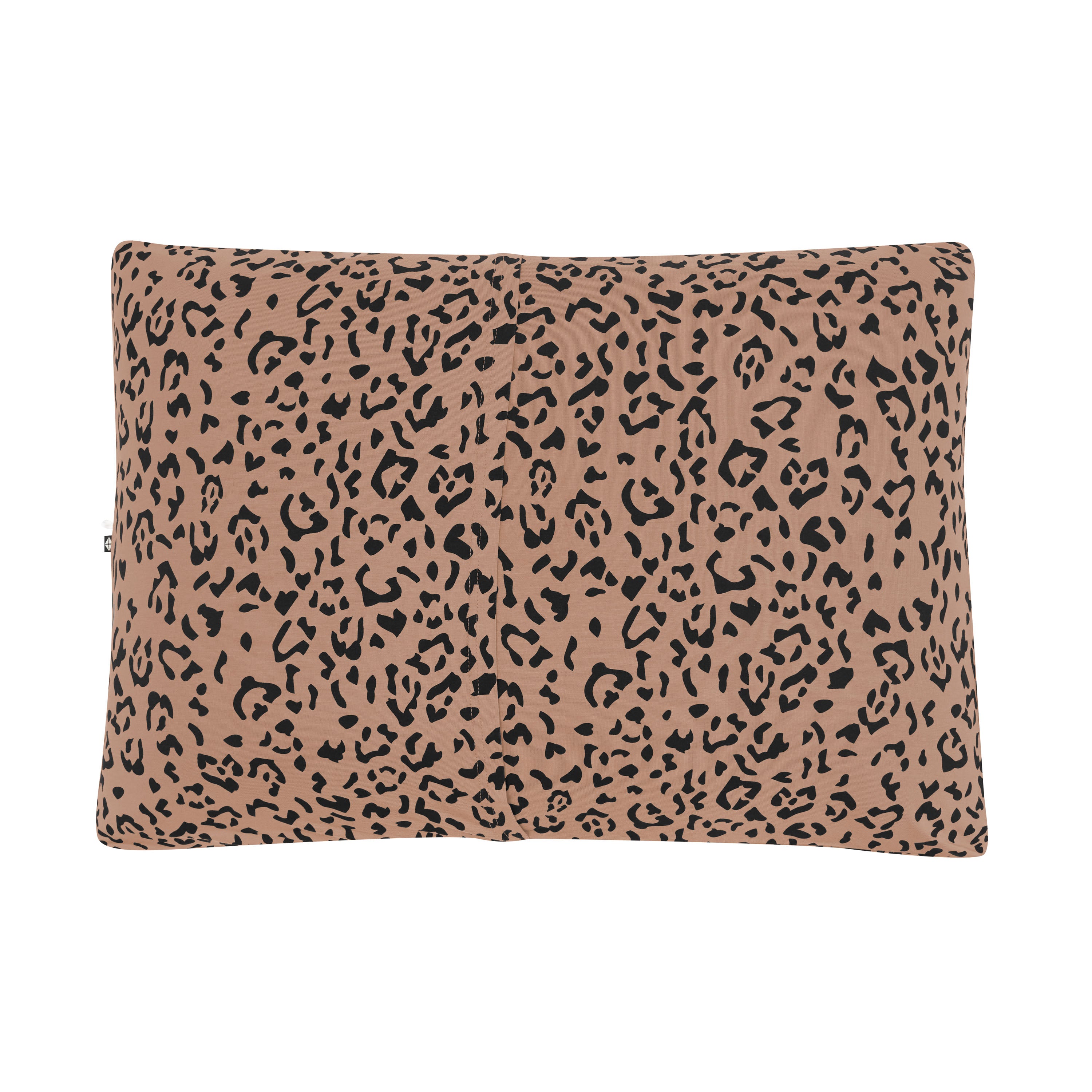 Envelope closure shown on the back of the Standard Pillowcase in Latte Leopard