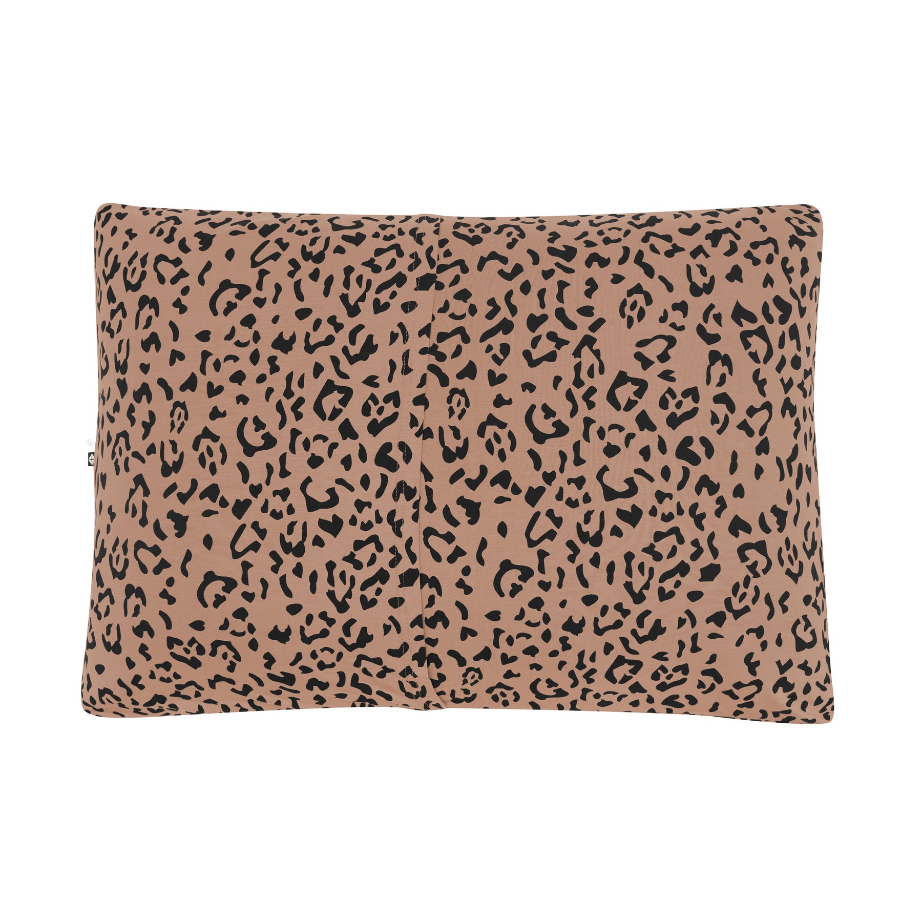 Envelope closure shown on the back of the Standard Pillowcase in Latte Leopard