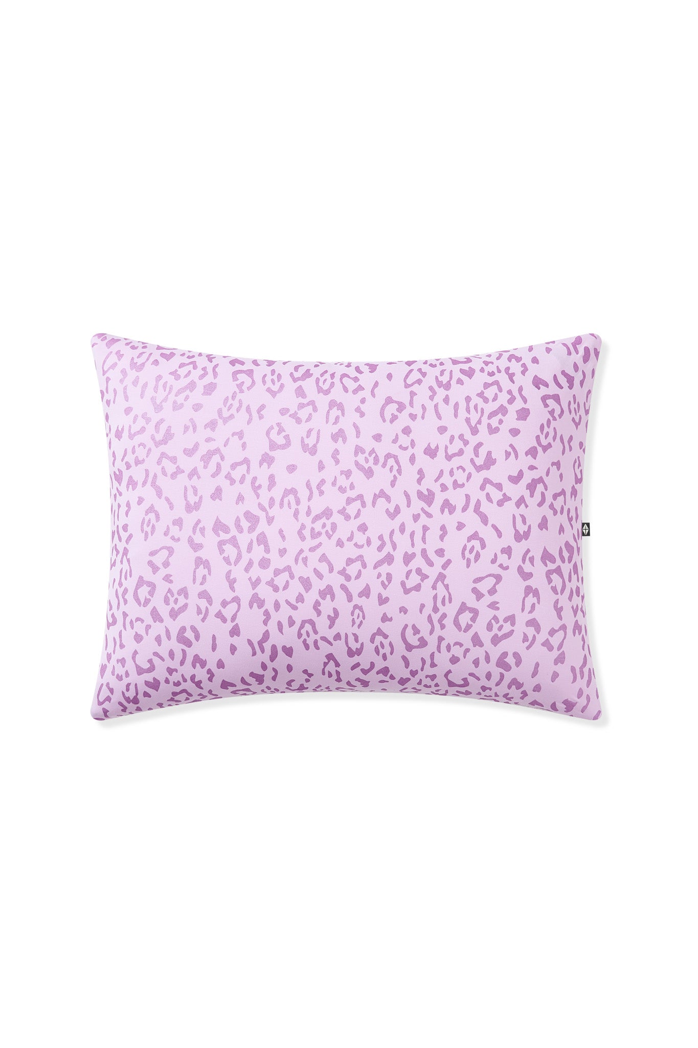 Standard Pillowcase in Thistle Leopard print on white background
