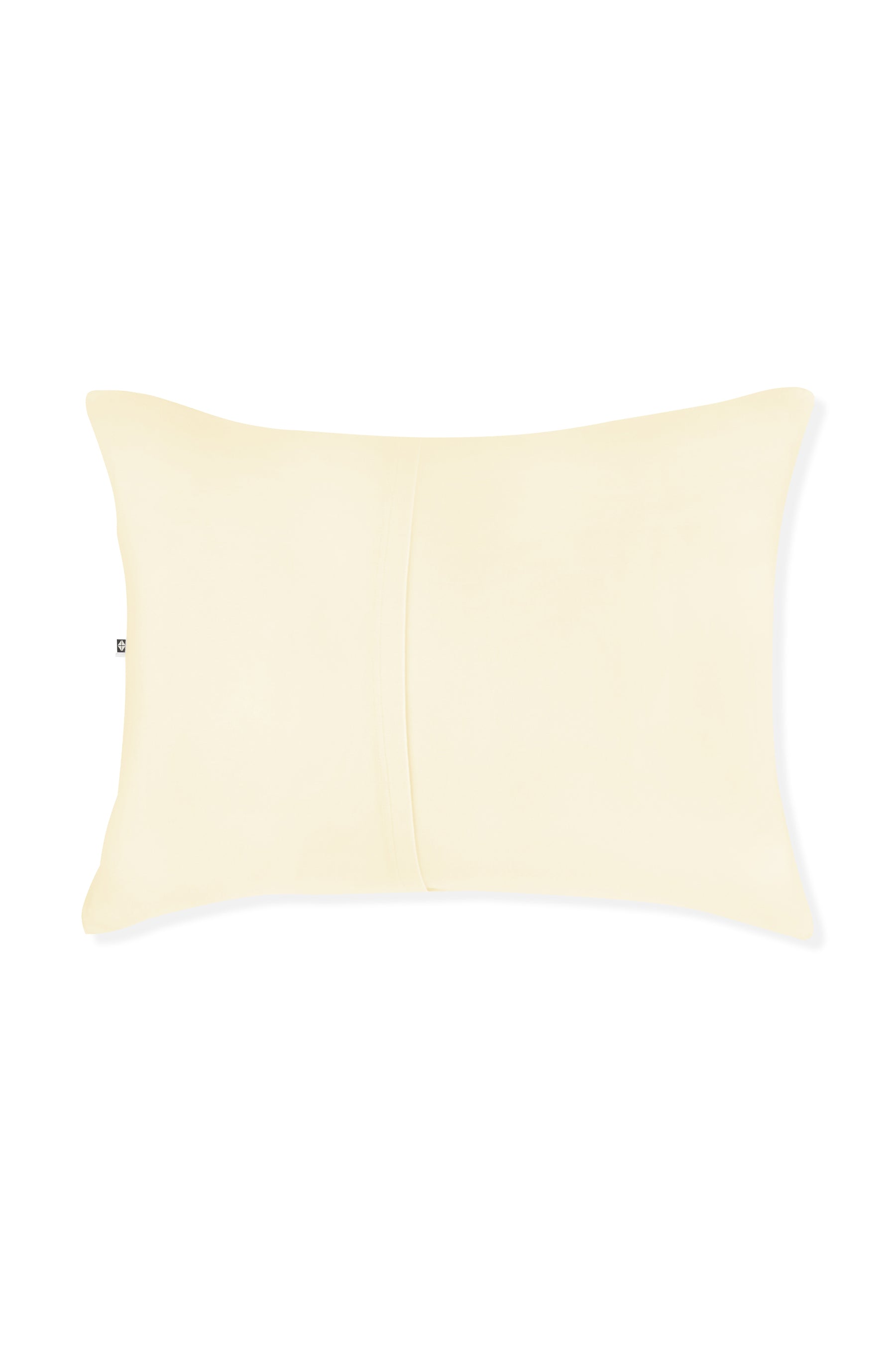 The back of the Standard Pillowcase in Chamomile showing the envelope closure
