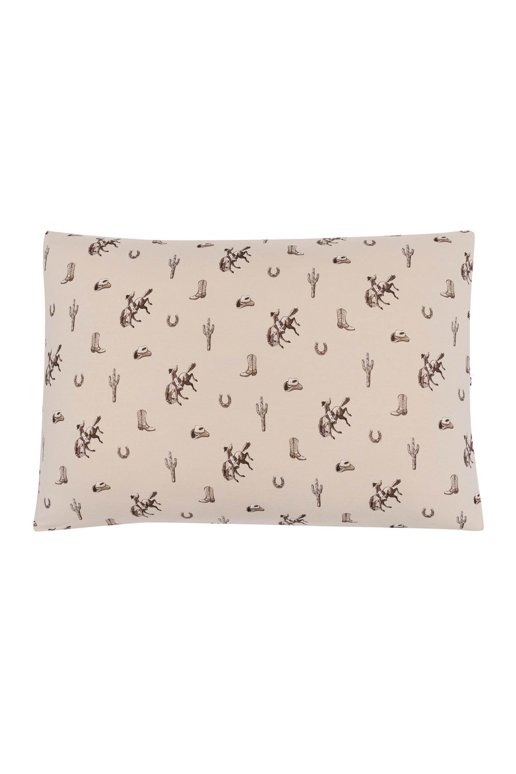 Front of the Standard Pillowcase in Classic Cowboy