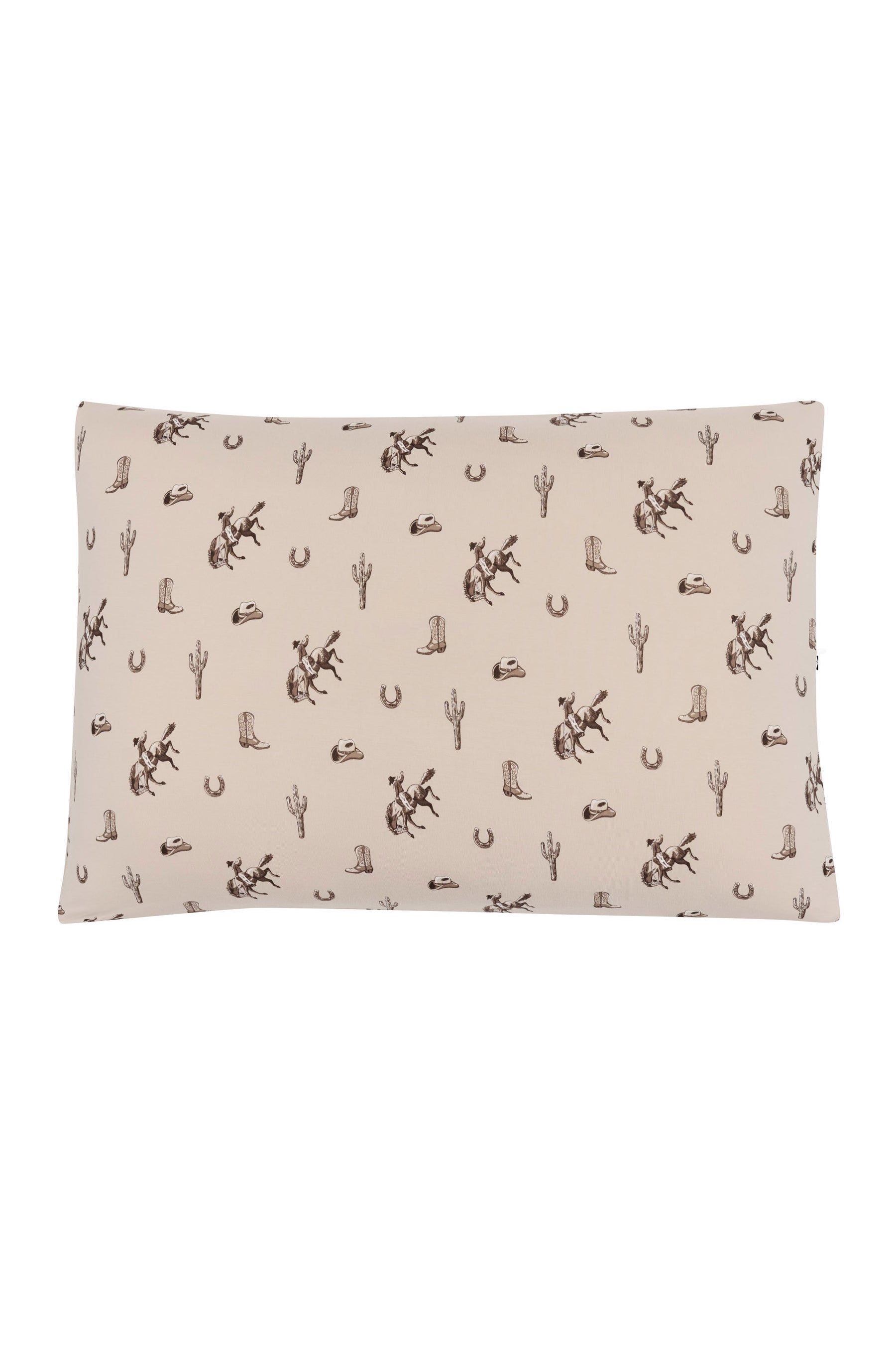 Front of the Standard Pillowcase in Classic Cowboy