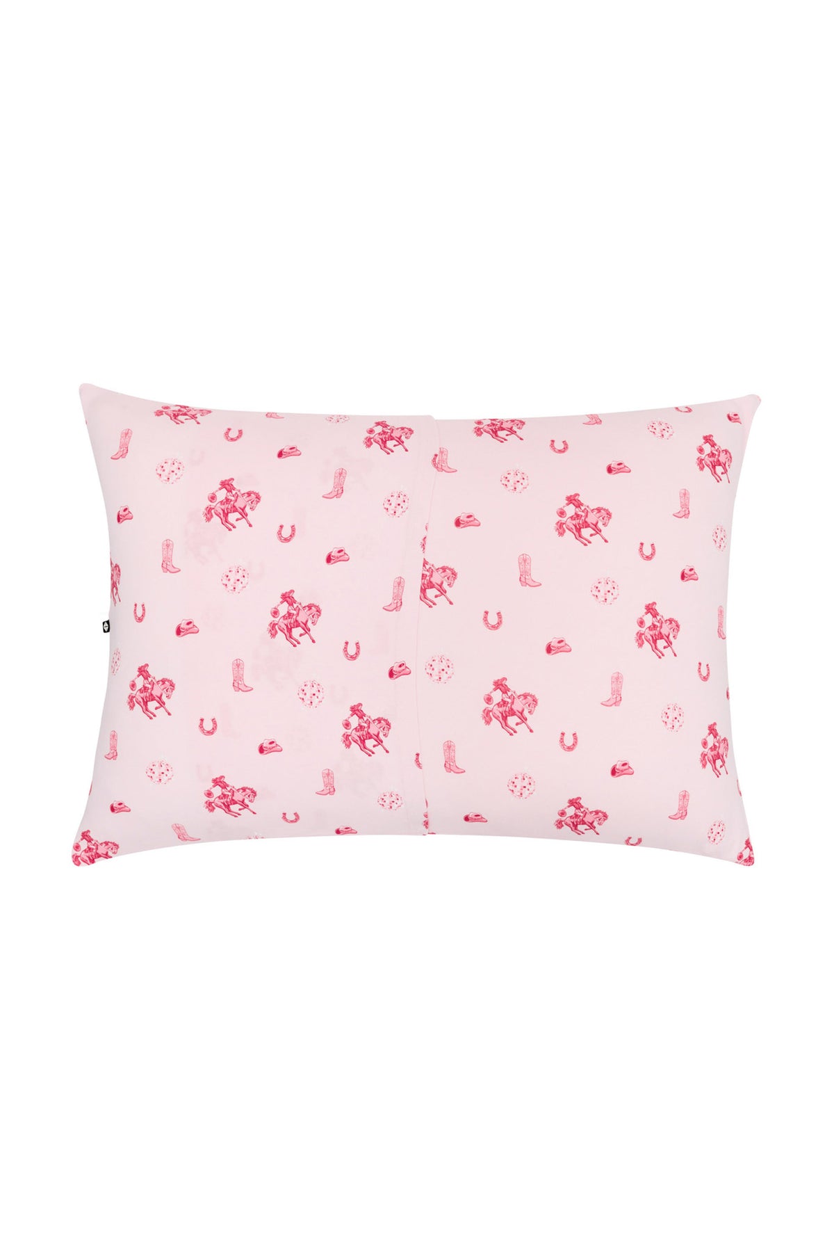 The back of the Standard Pillowcase in Disco Cowgirl showing the envelope enclosure