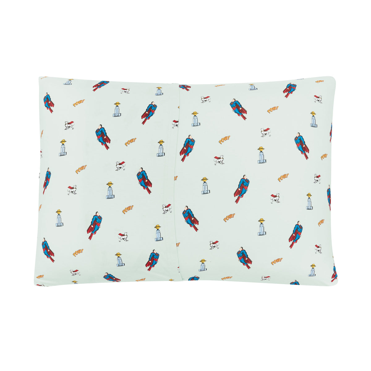 Back of the Standard Pillowcase in Superman™ showing the envelope closure