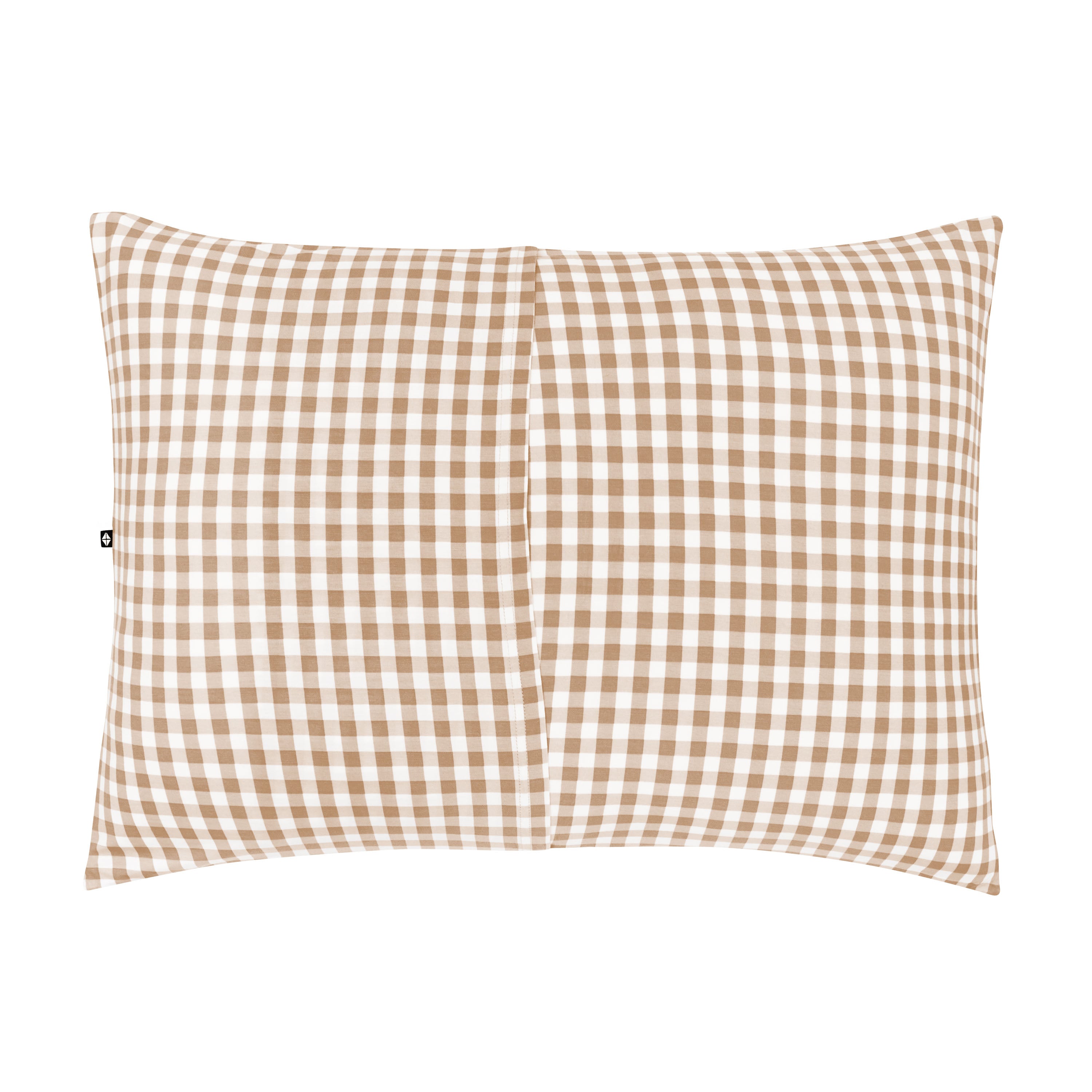 Envelope closure shown on the back of the Standard Pillowcase in Gingham Bisque