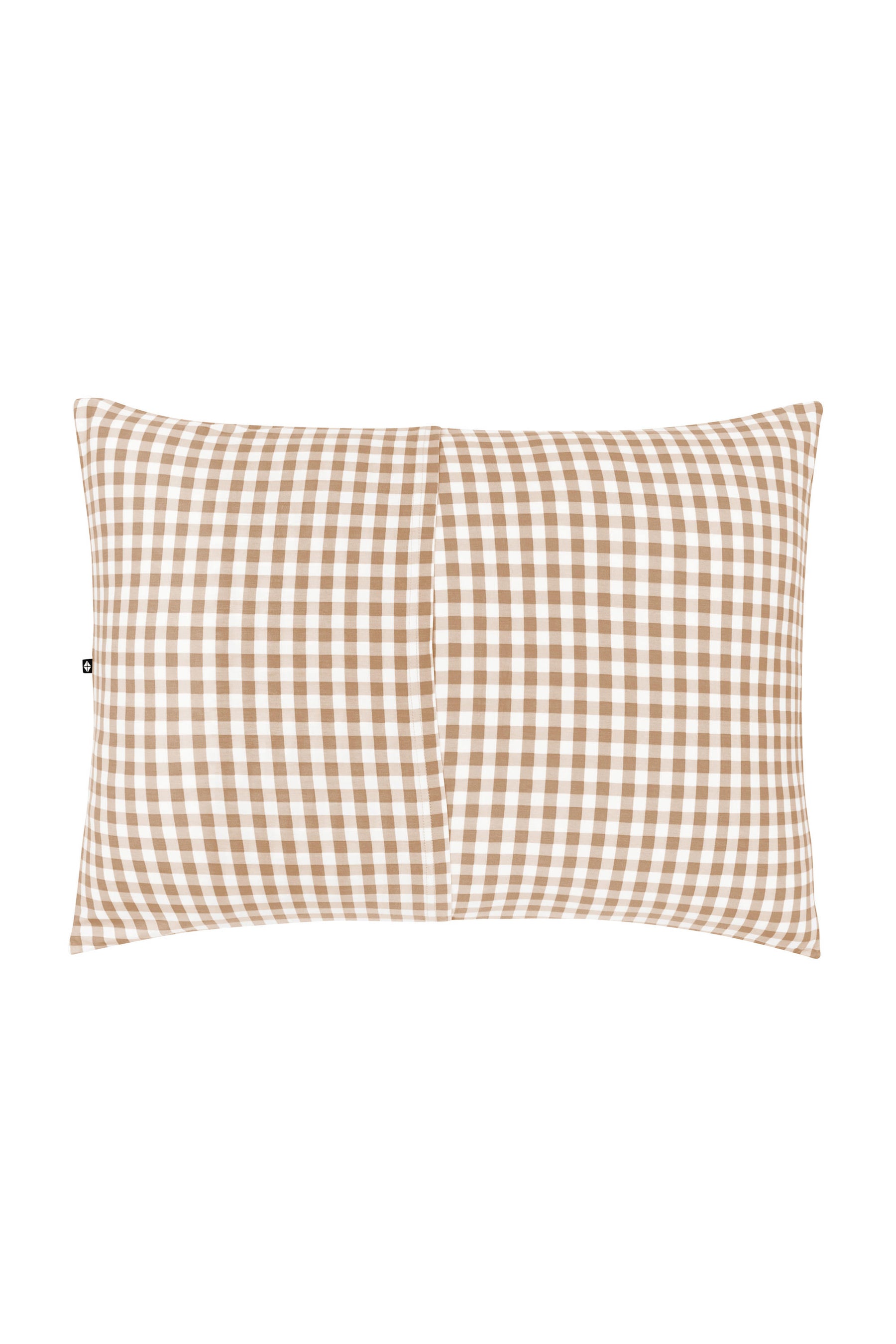 Envelope closure shown on the back of the Standard Pillowcase in Gingham Bisque