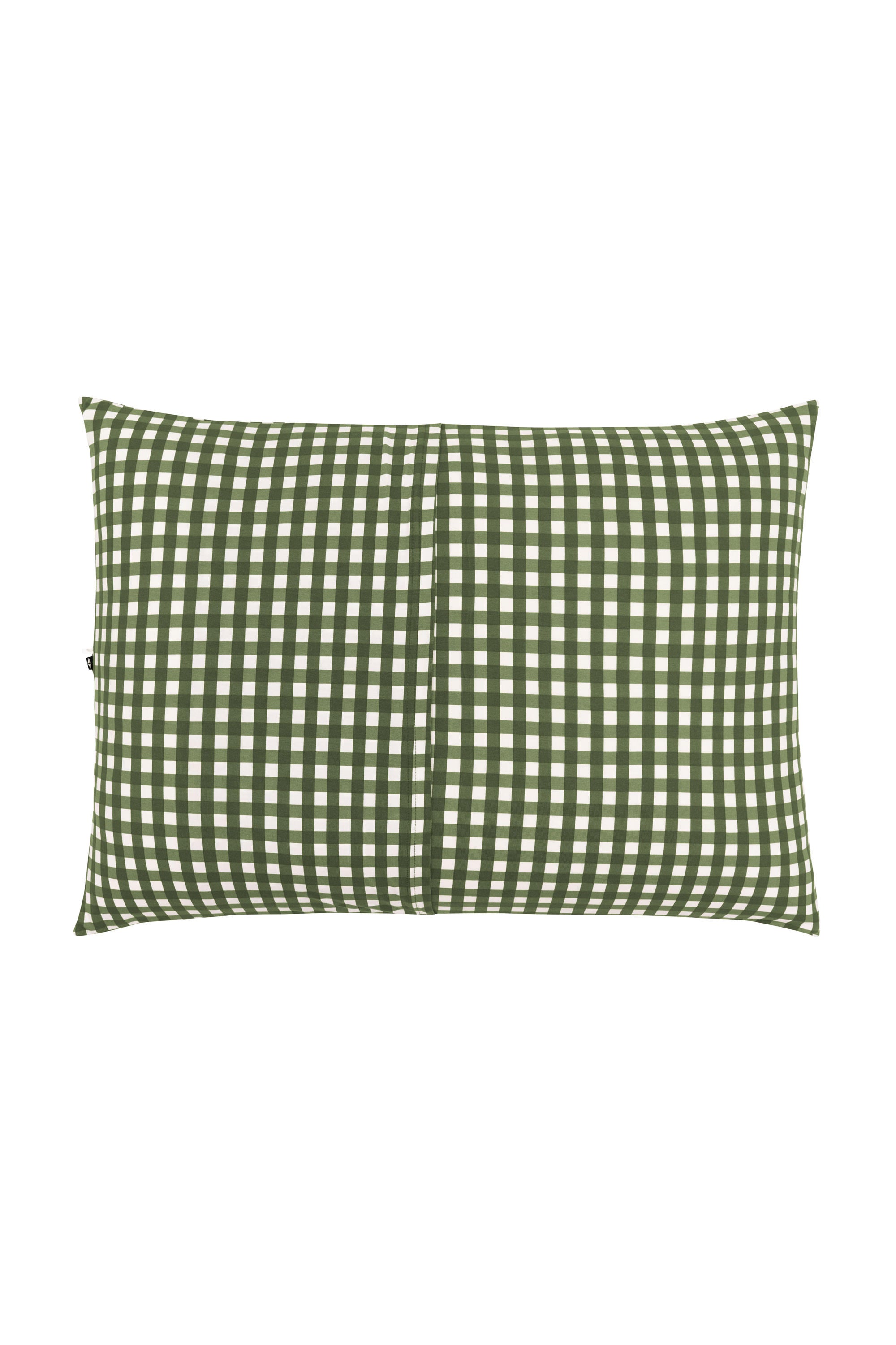Envelope closure shown on the Standard Pillowcase in Gingham Fir