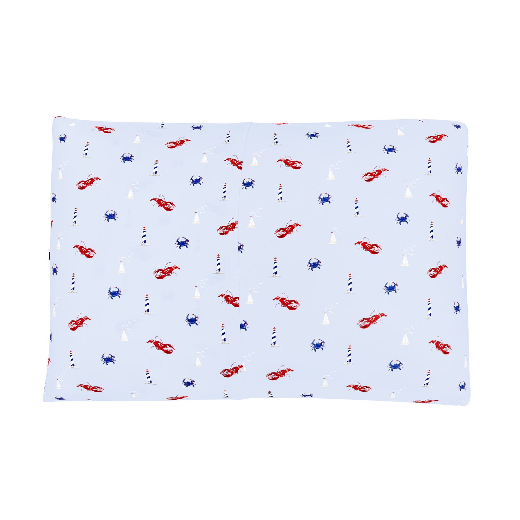 Envelope closure on the back of the Standard Pillowcase in Harbor