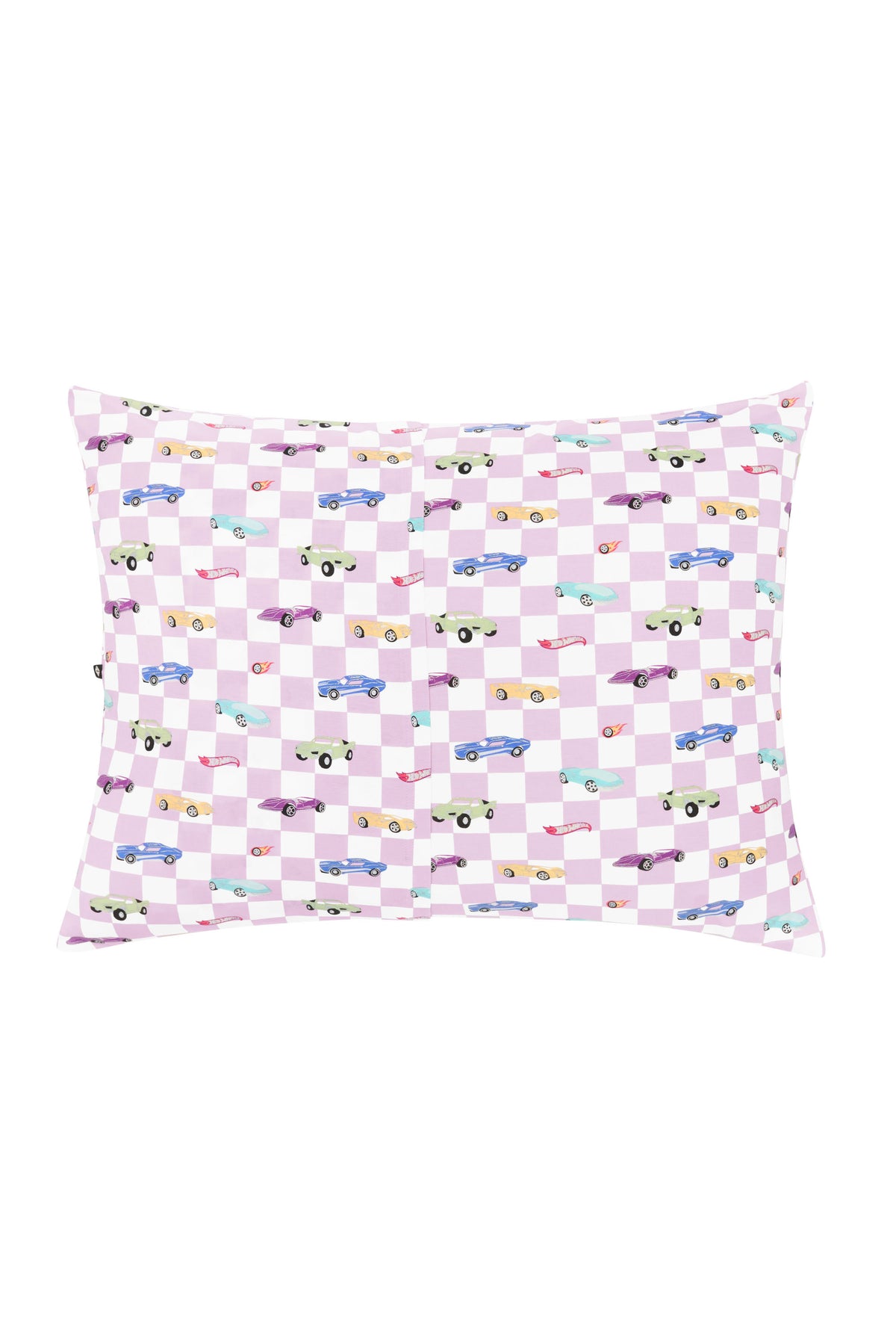 Envelope closure on the back of the Standard Pillowcase in Sparkles and Speed