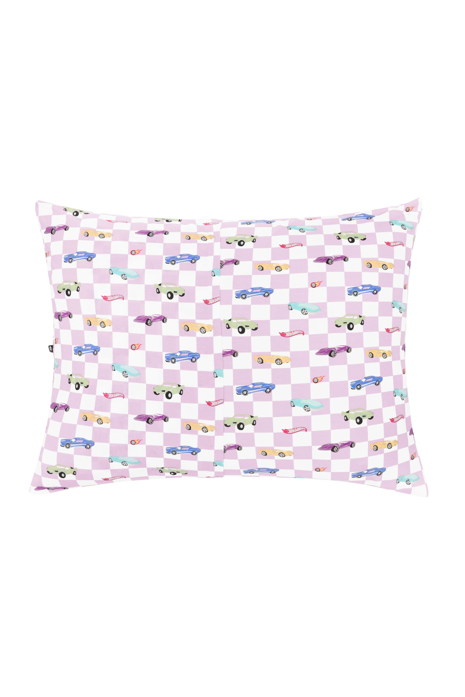 Envelope closure on the back of the Standard Pillowcase in Sparkles and Speed