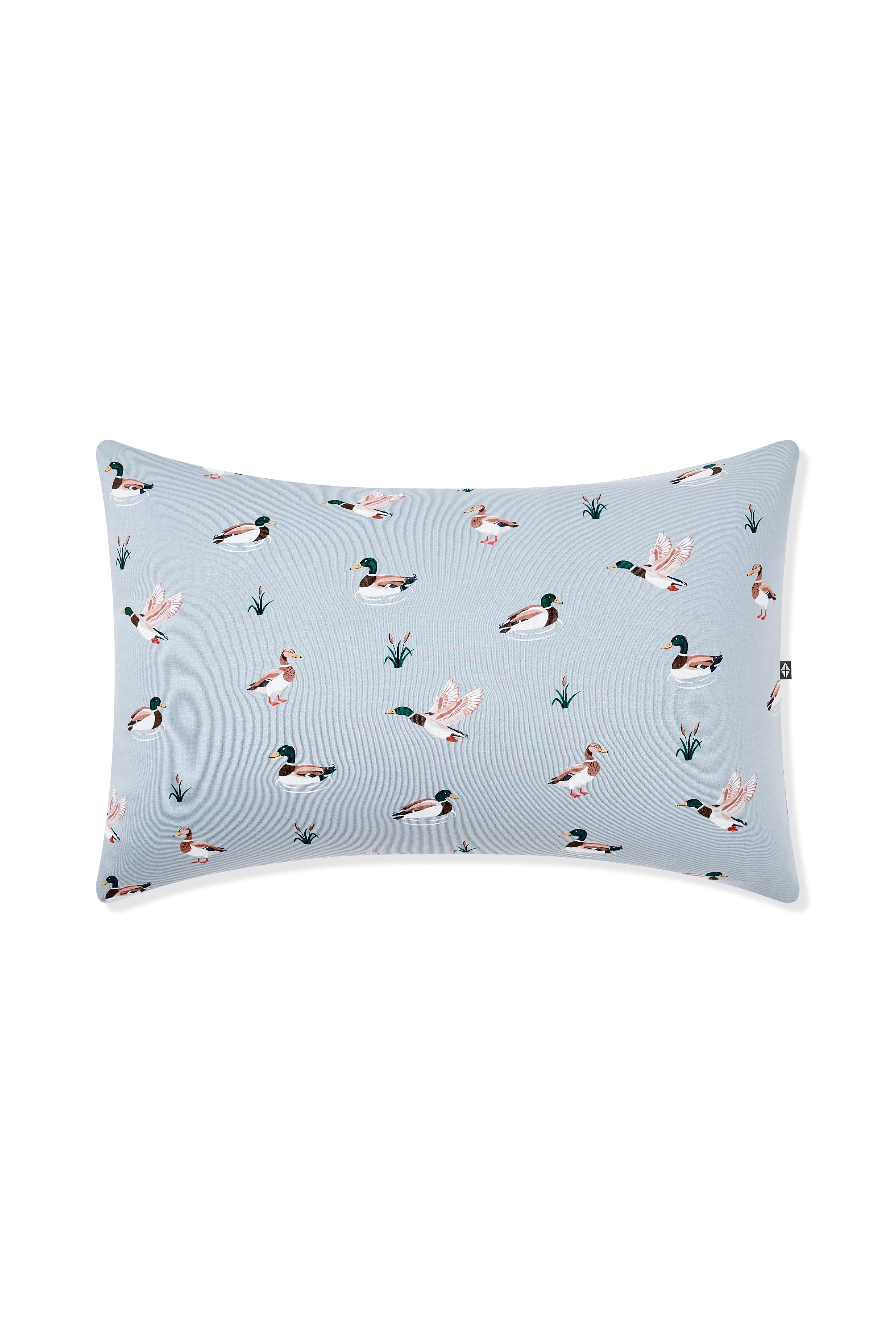 Front of the Standard Pillowcase in Mallard Duck