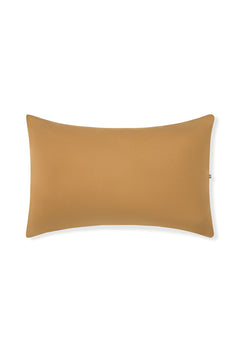 Front Side Standard Pillowcase in Ochre on a white background
