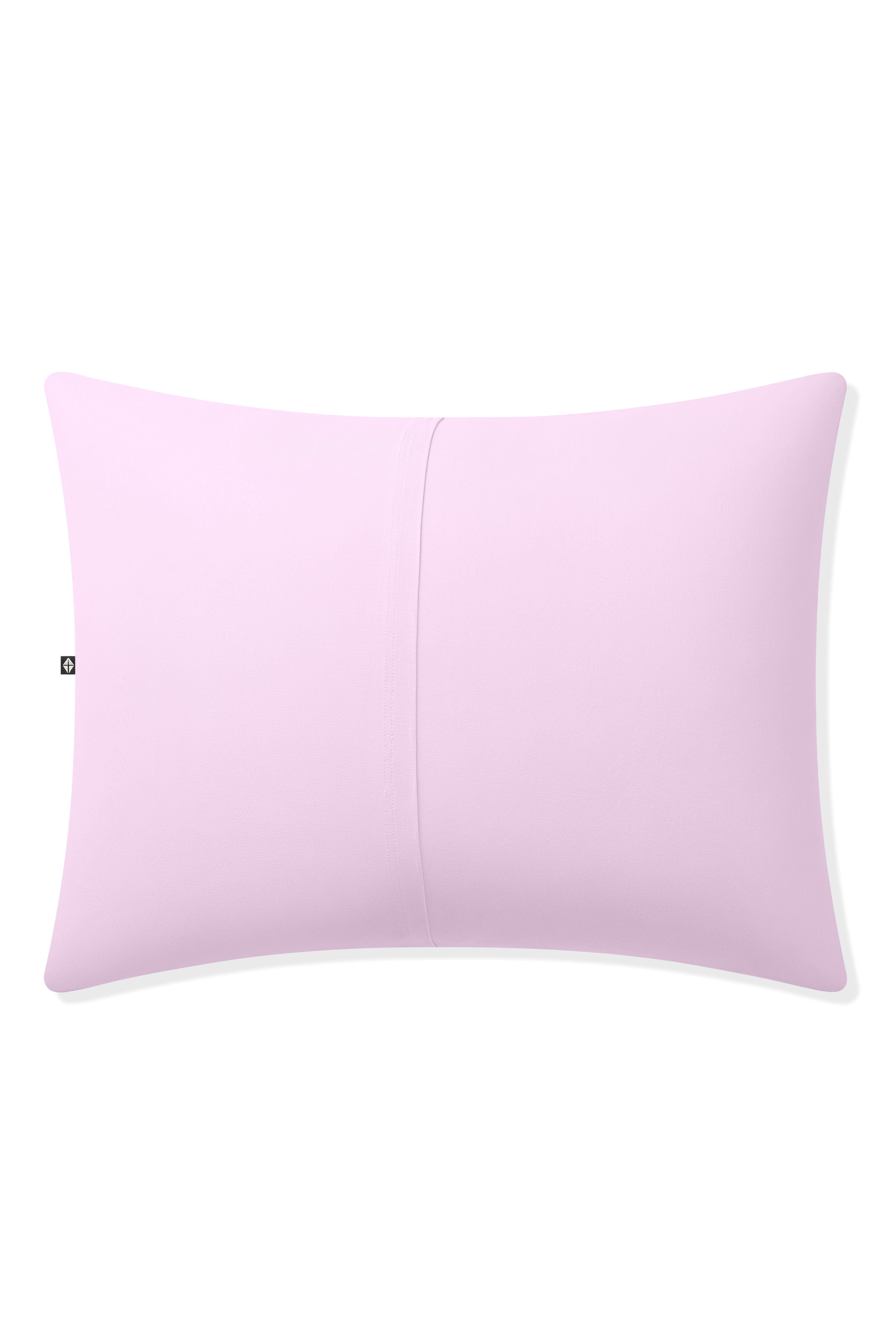 Back of the Standard Pillowcase in Thistle showing the envelope closure