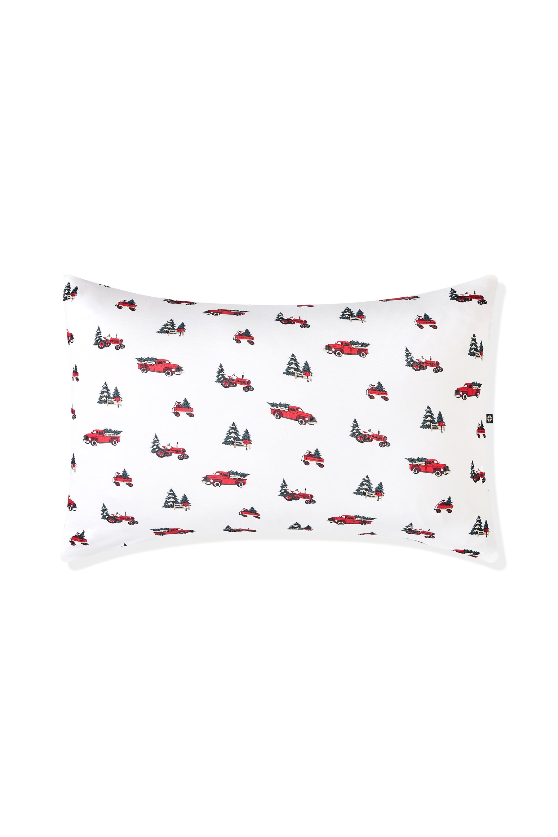 Standard Pillowcase in Holiday Tree Farm