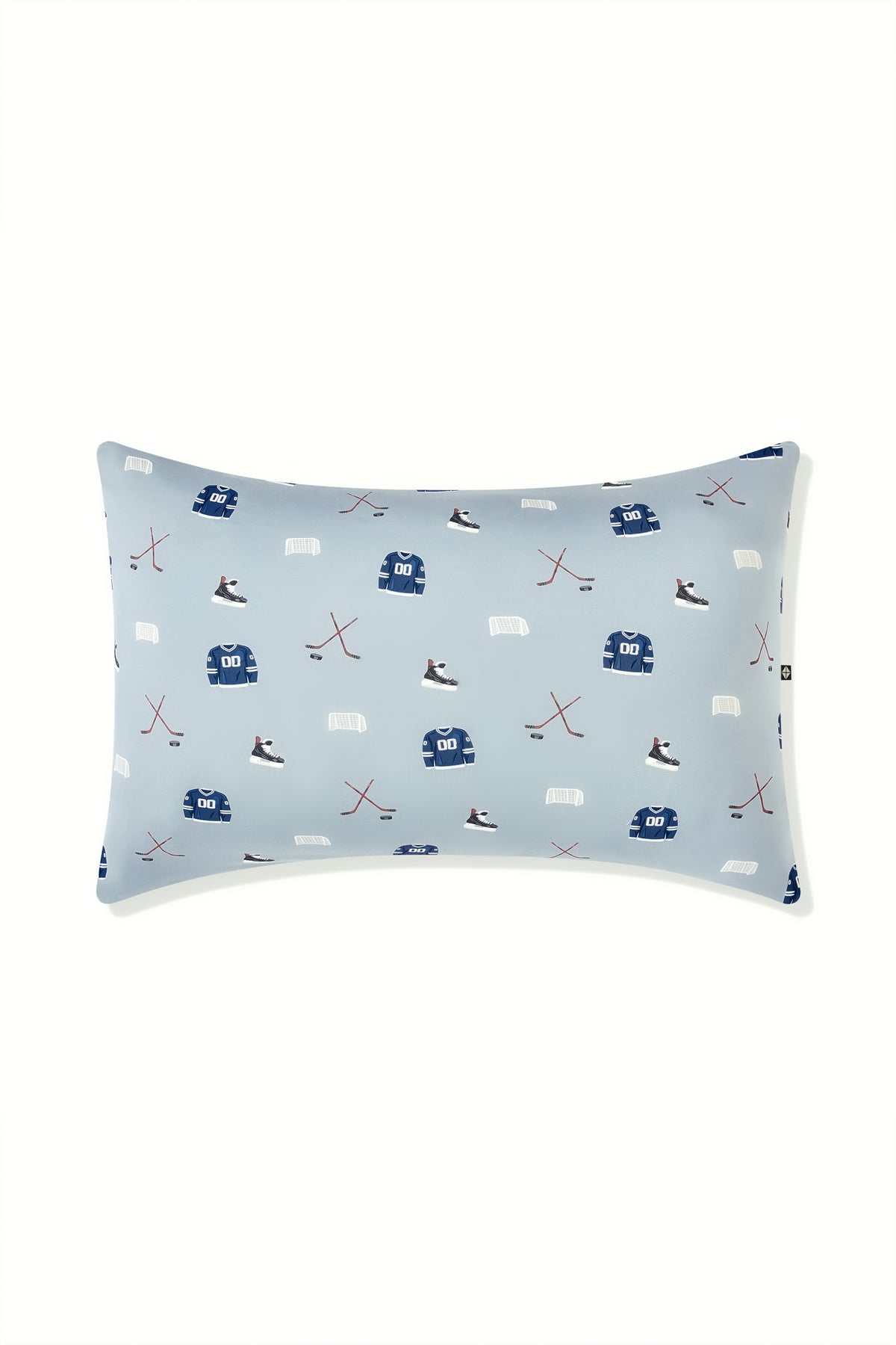 Standard Pillowcase in Vintage Hockey print on a white background