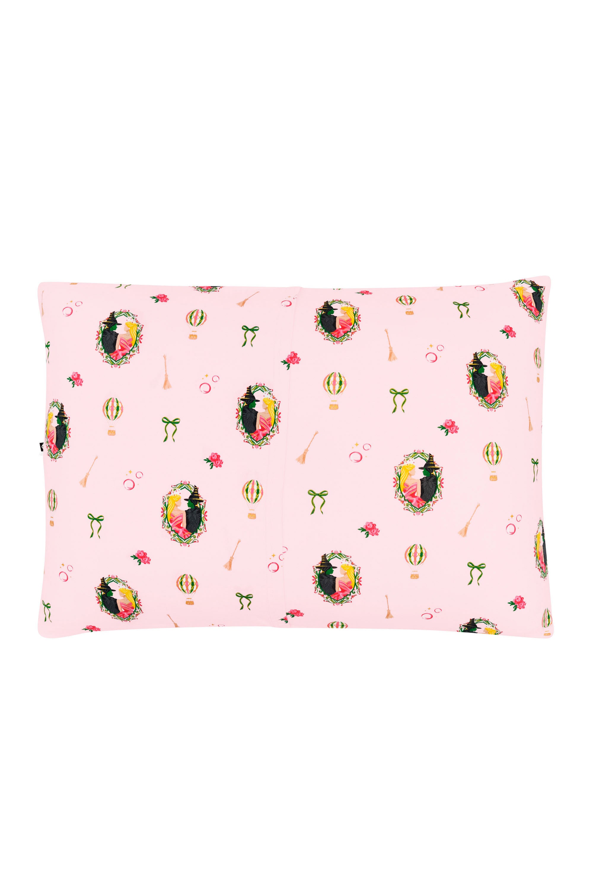 The back of the Standard Pillowcase in Wicked showing the envelope closure