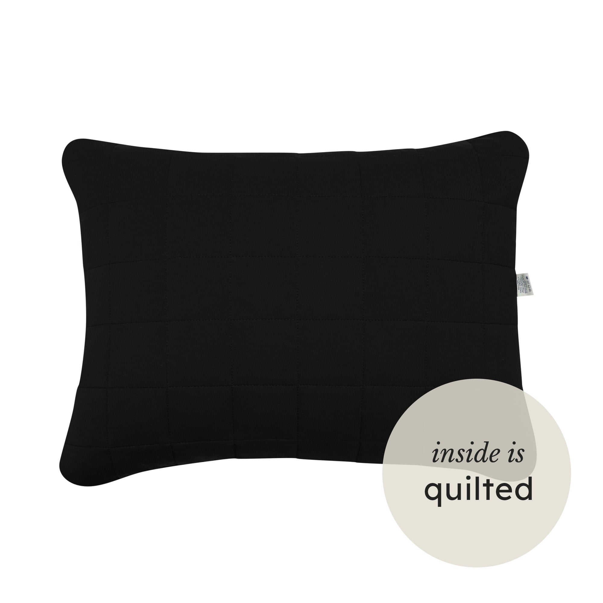 Standard Quilted Pillowcase in Big Midnight Magnolia