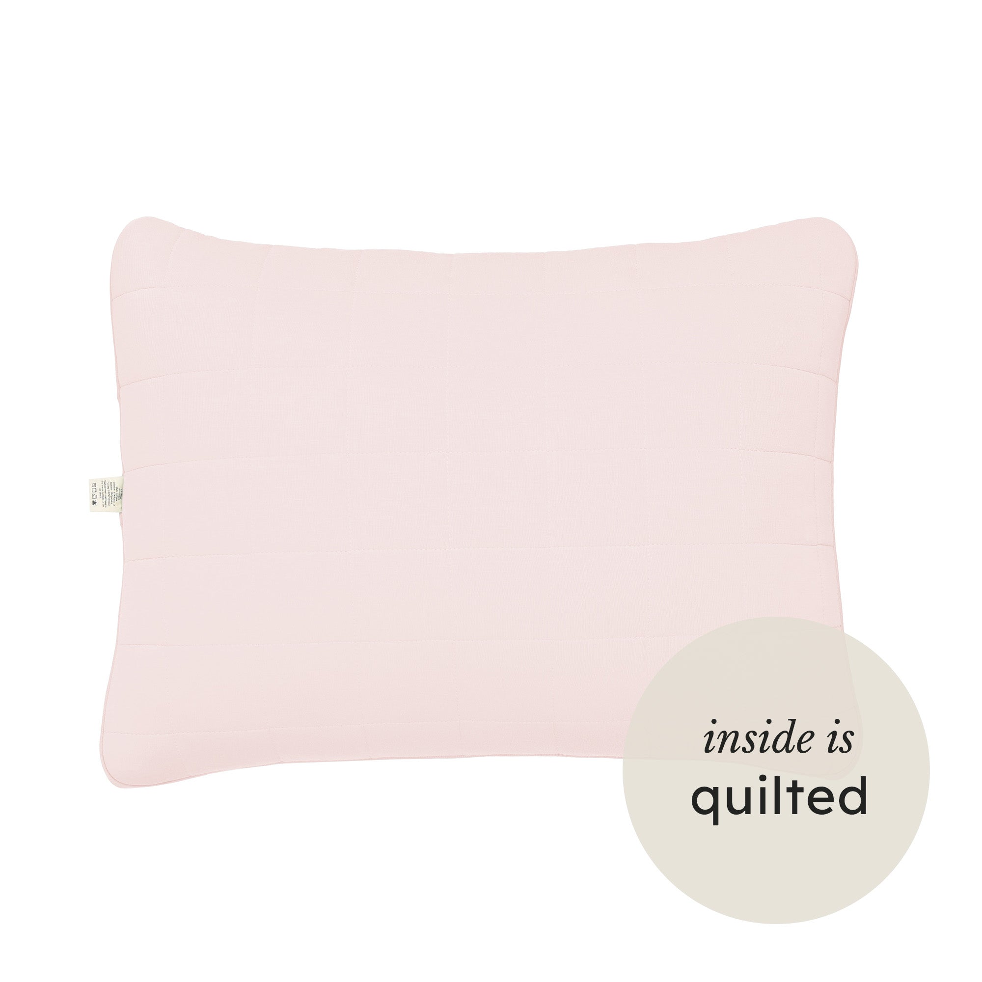 Standard Quilted Pillowcase in Blush