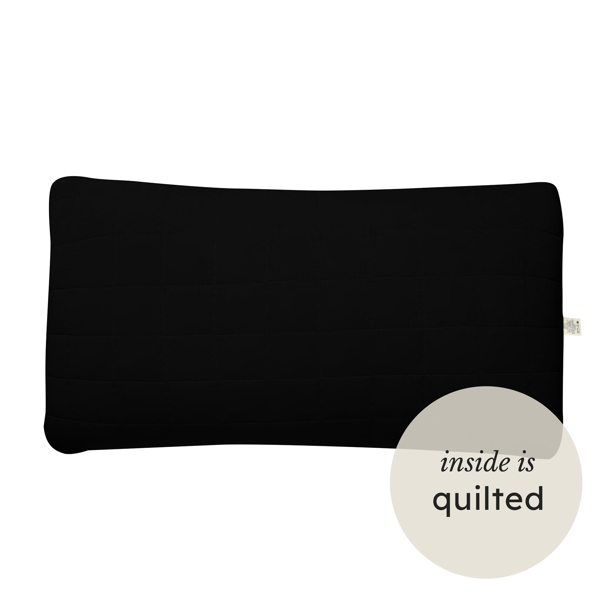 King Quilted Pillowcase in Midnight