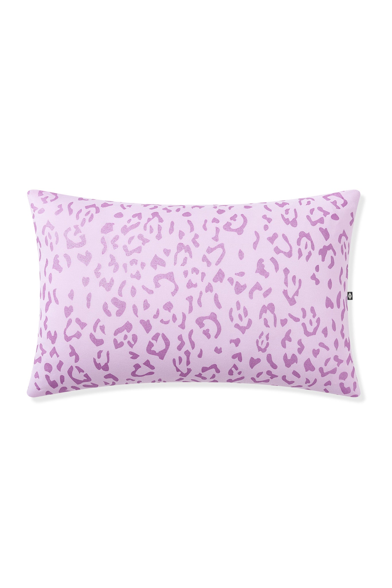 Toddler Pillowcase in Thistle Leopard print on white background