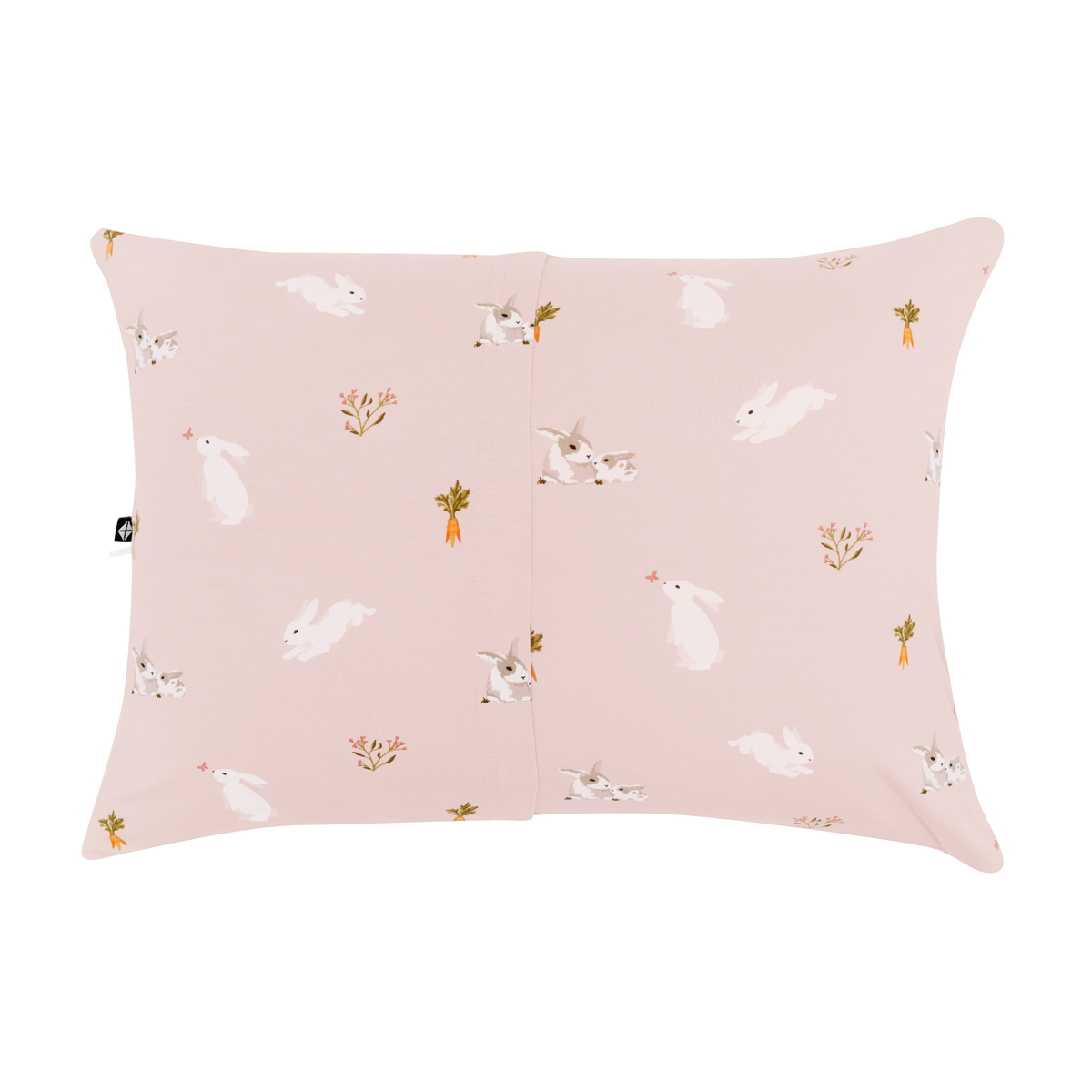 Toddler Pillowcase in Blush Rabbit back