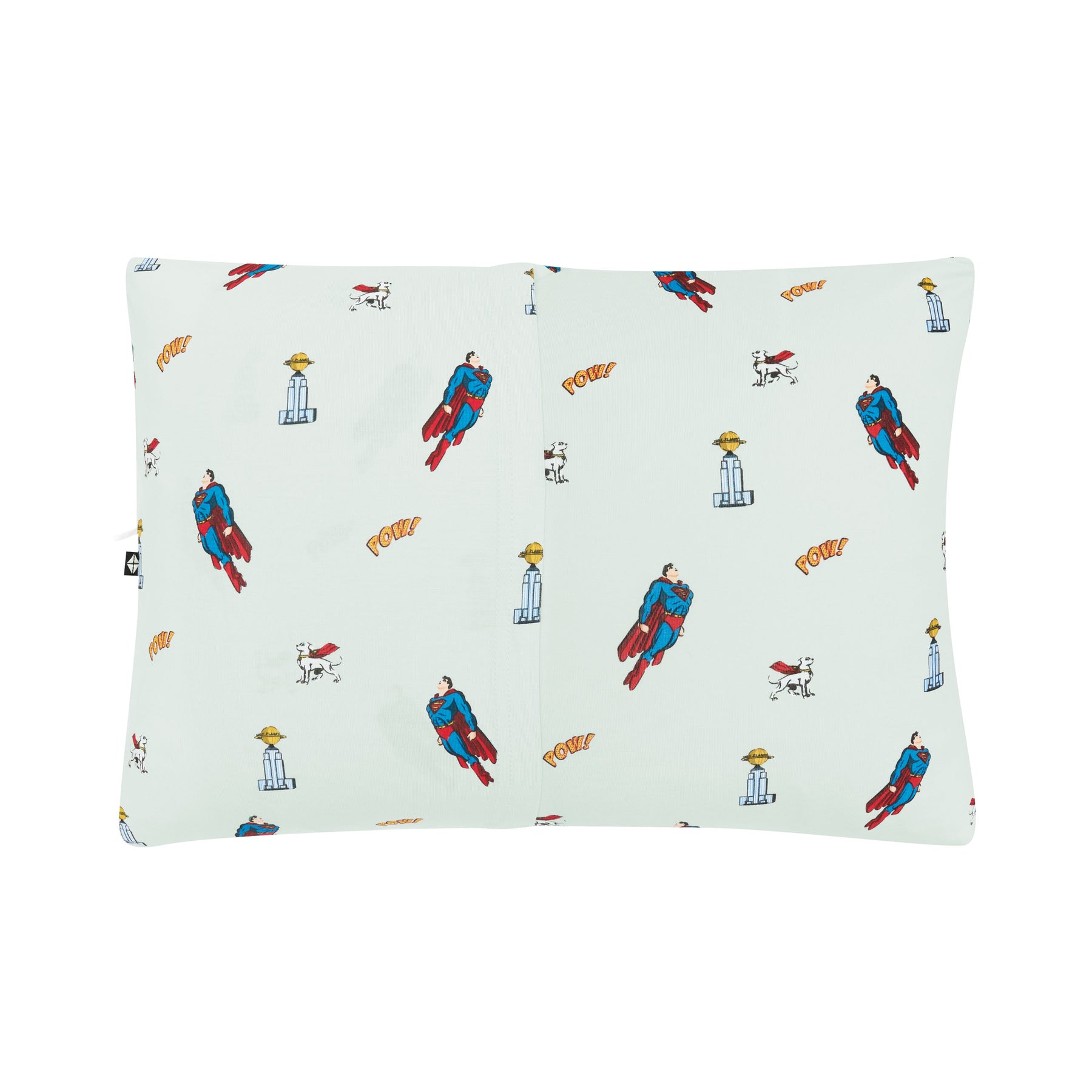 Back of the Toddler Pillowcase in Superman™ showing the envelope closure