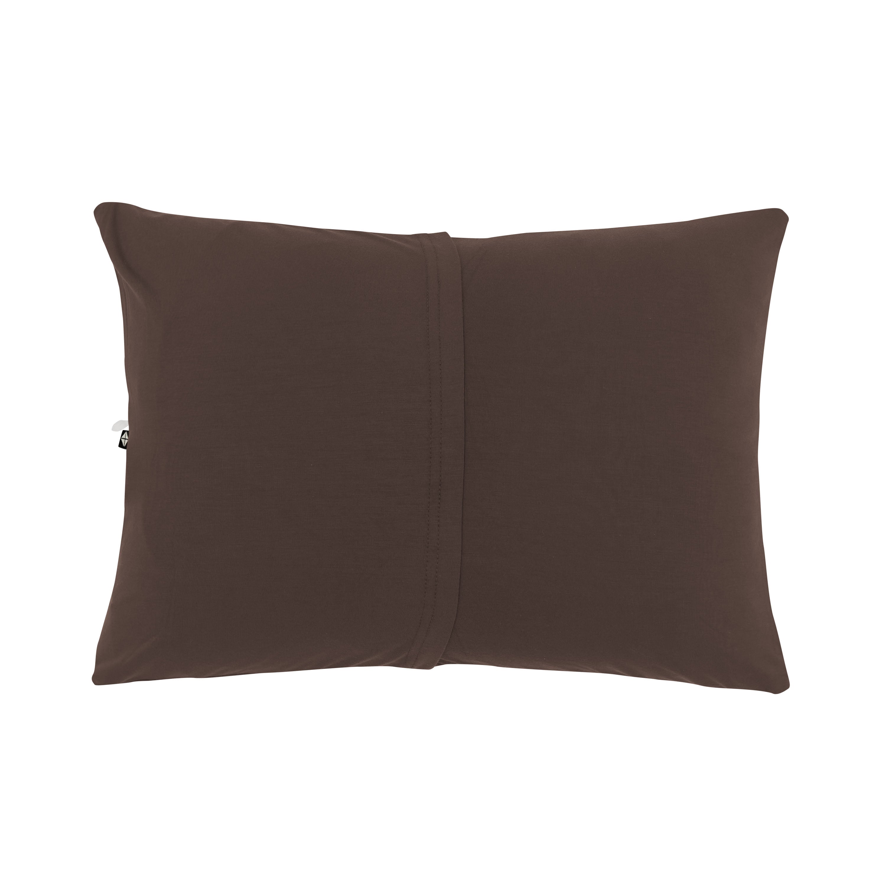 Envelope closure on the back of the Toddler Pillowcase in Espresso