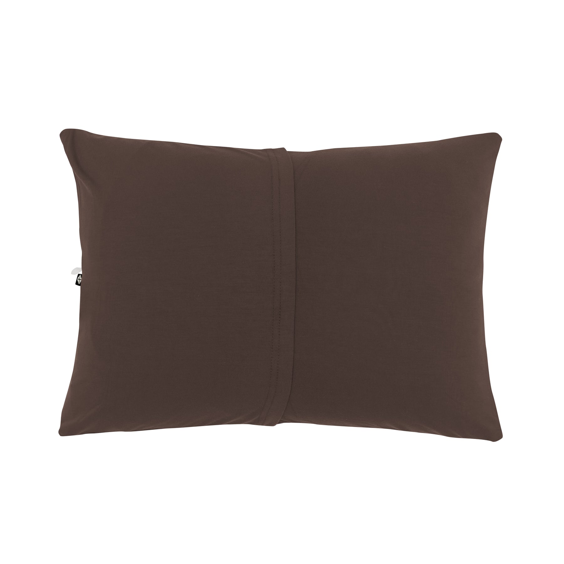 Envelope closure on the back of the Toddler Pillowcase in Espresso