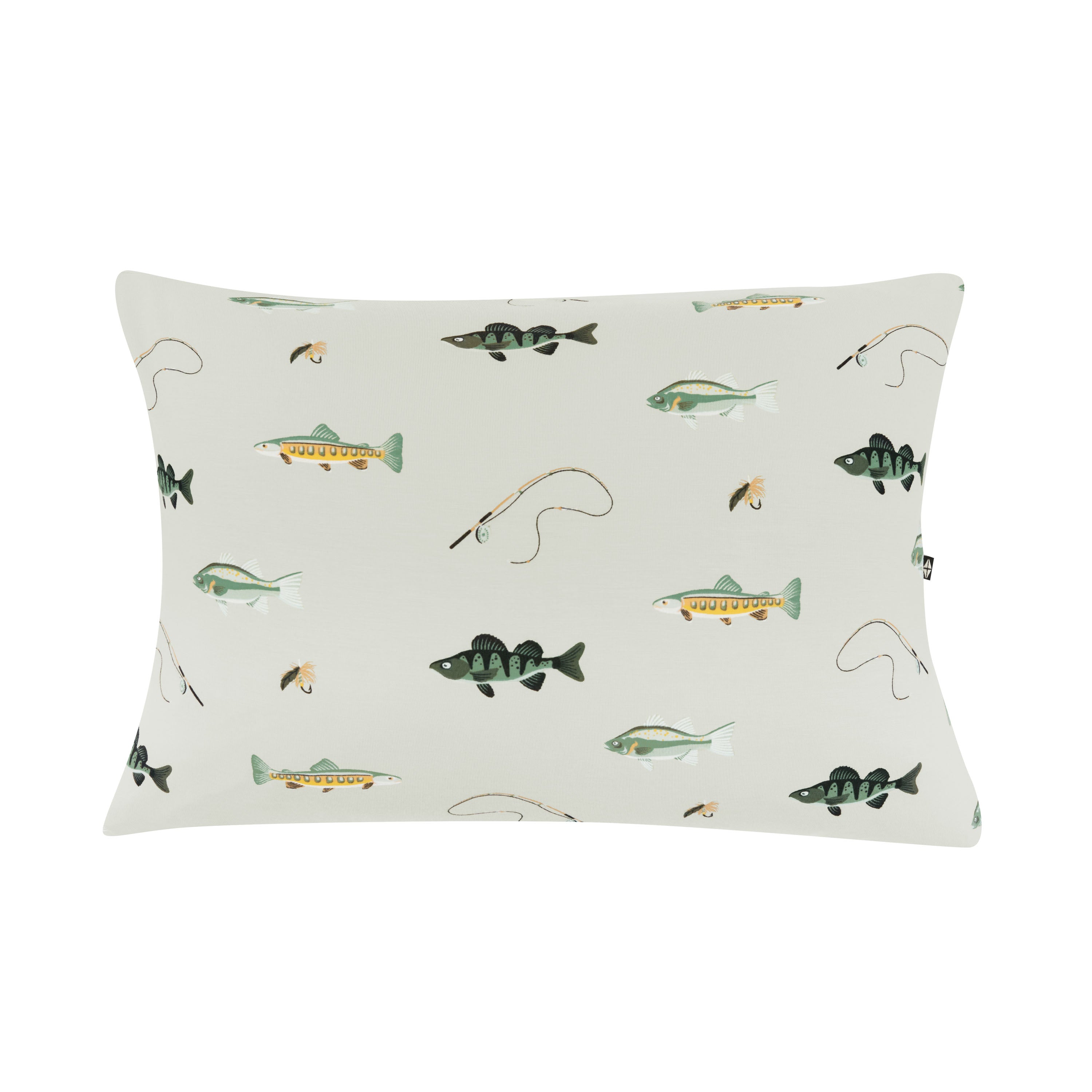 Toddler pillowcase in Fishing front