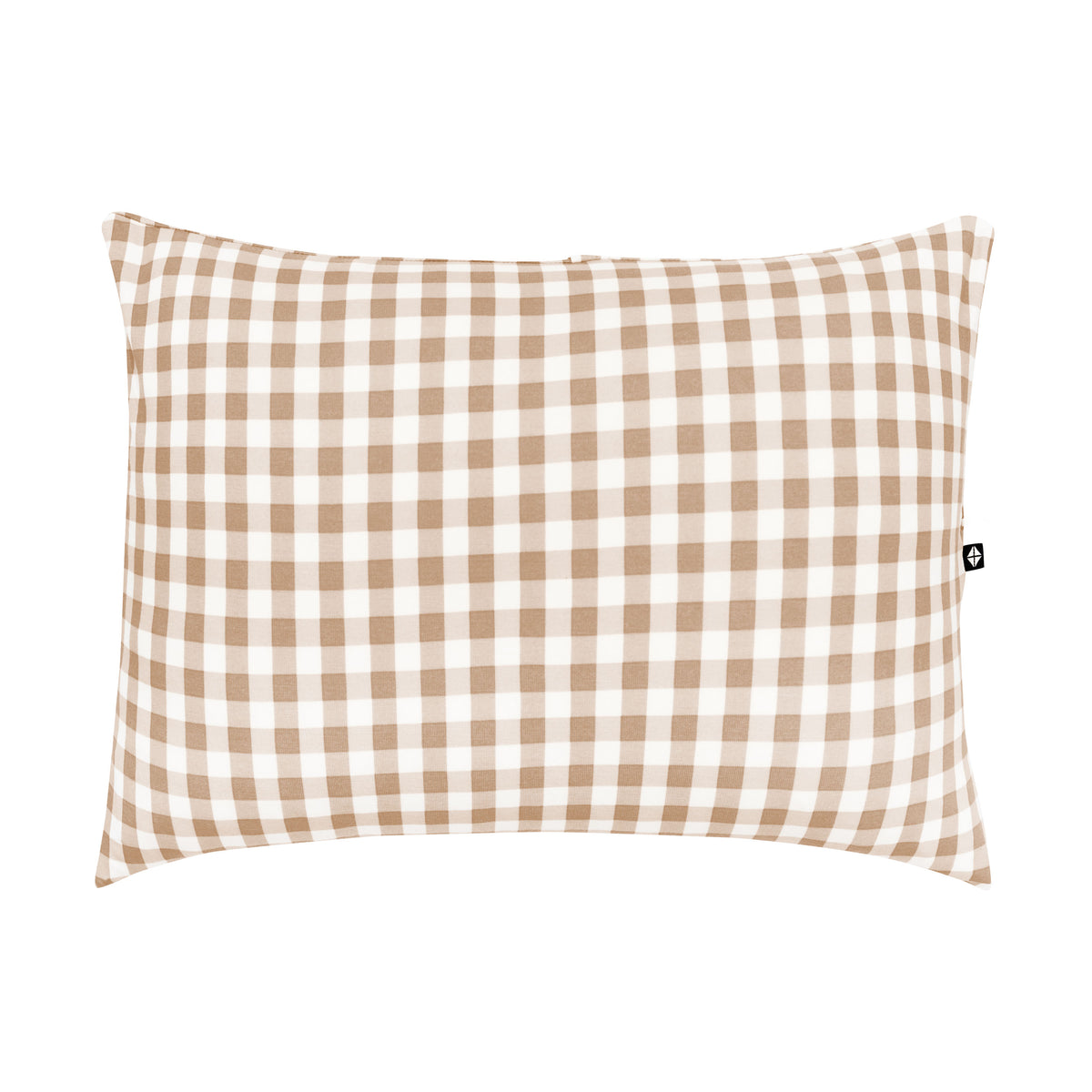 Front of the Toddler Pillowcase in Gingham Bisque
