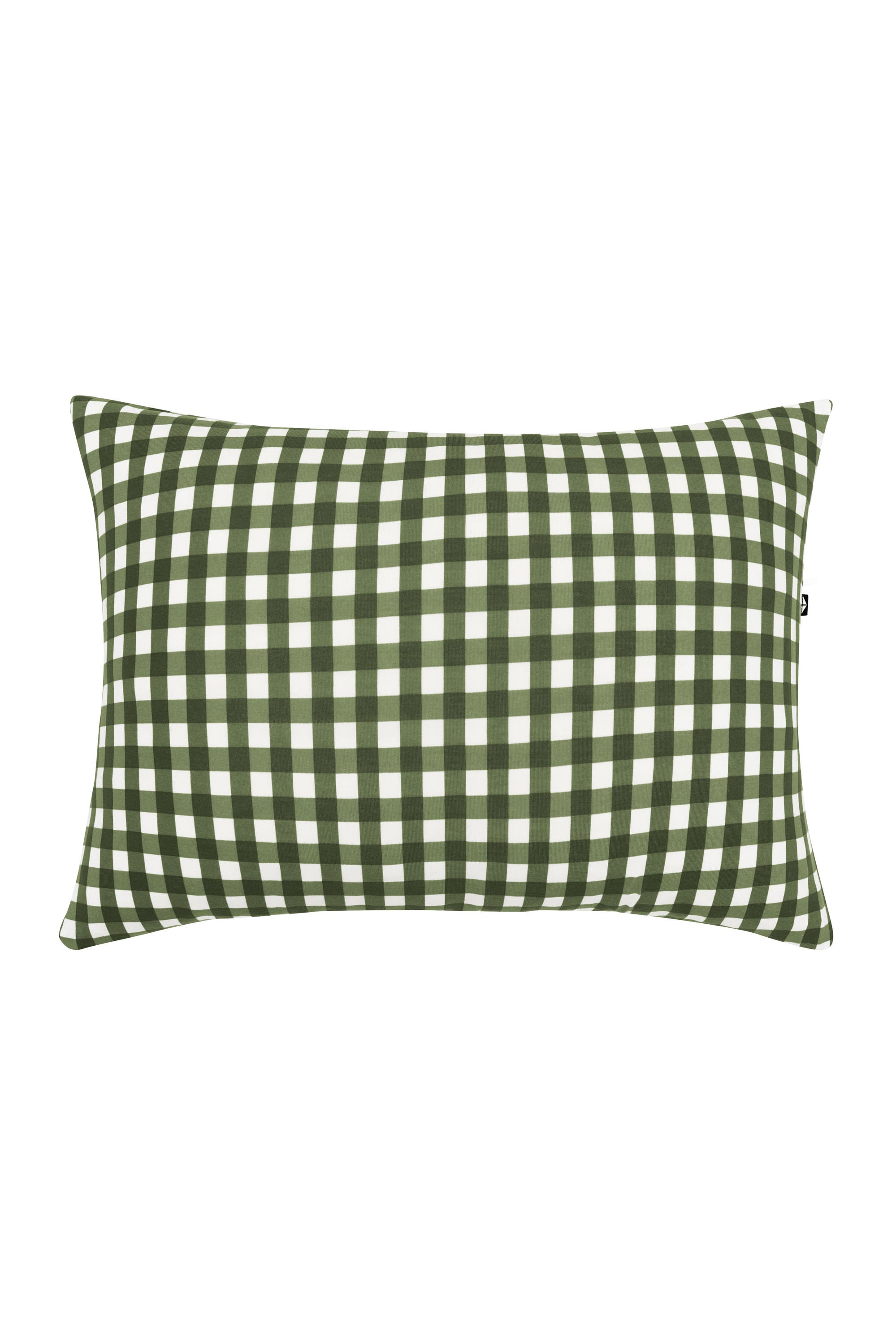 The front of the Toddler Pillowcase in Gingham Fir