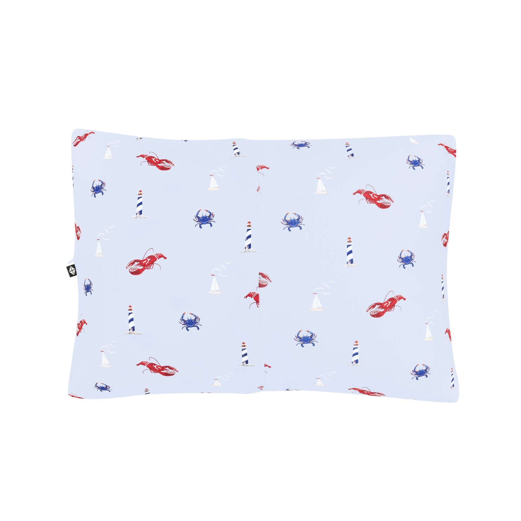 Envelope closure on the back of Toddler Pillowcase in Harbor