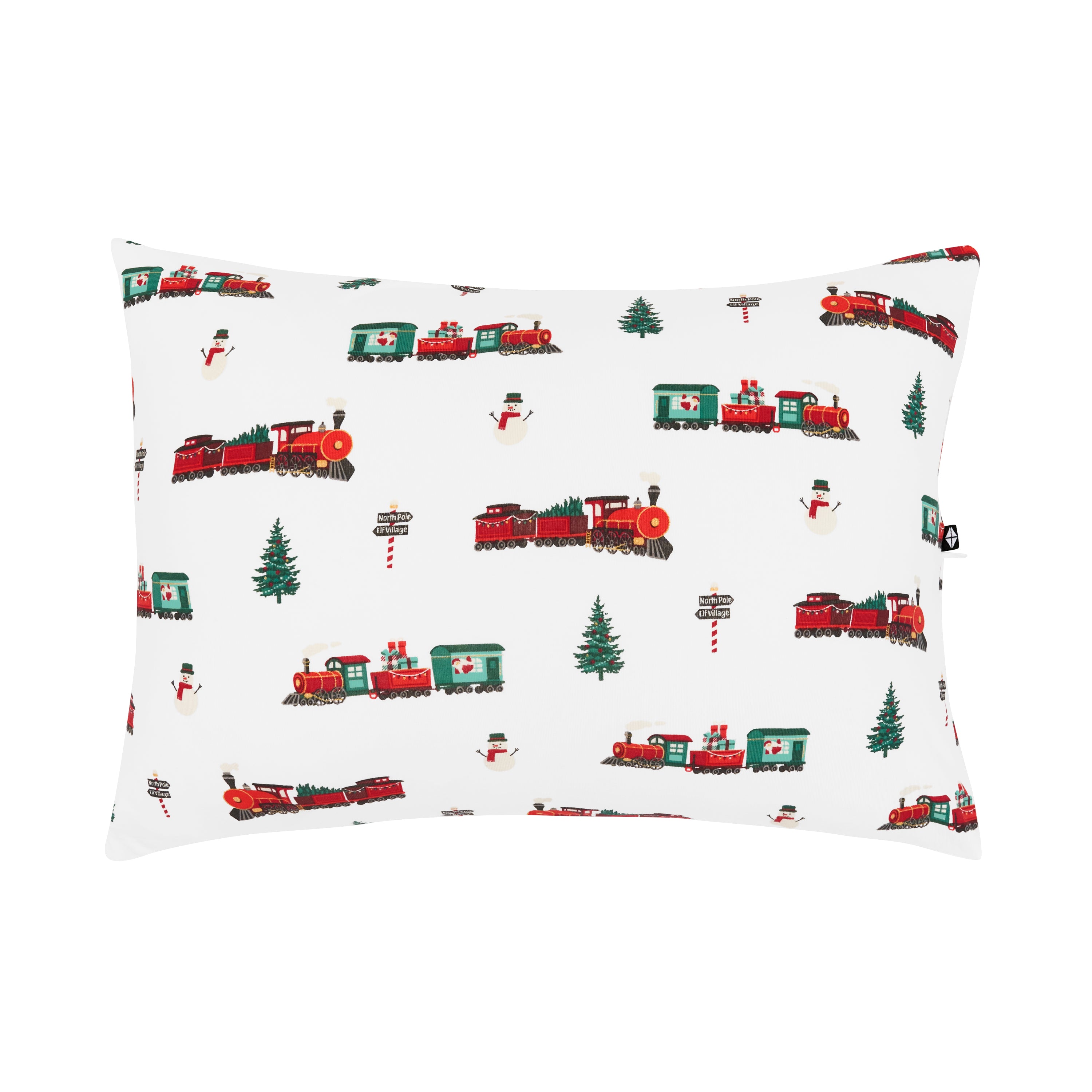 Toddler Pillowcase in Holiday Train