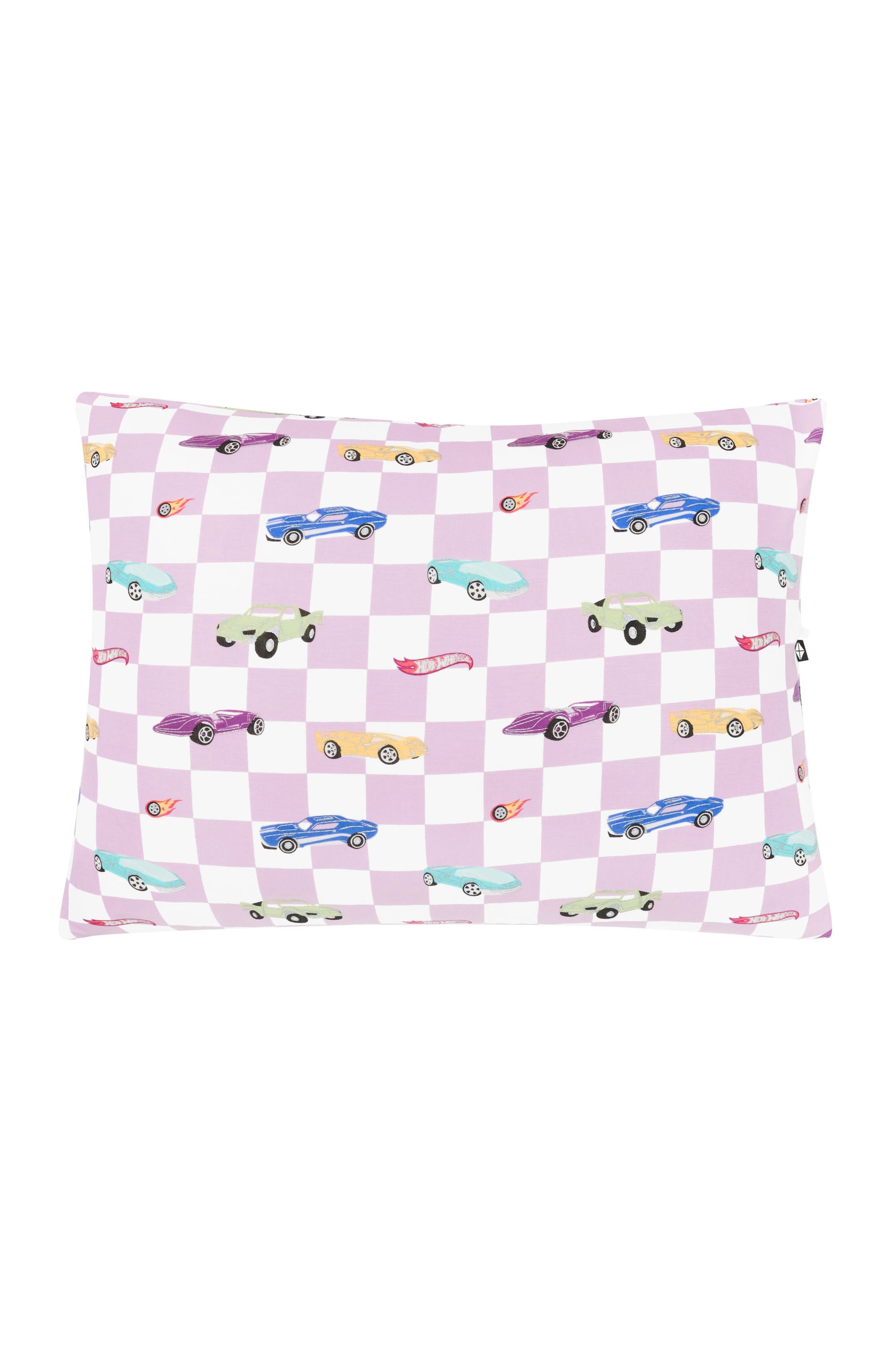The front of the Toddler Pillowcase in Sparkles and Speed