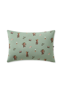 Green Toddler Pillowcase in Groot print on white background