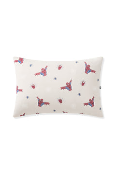 Oat Toddler Pillowcase with Spider-Man print on a white background