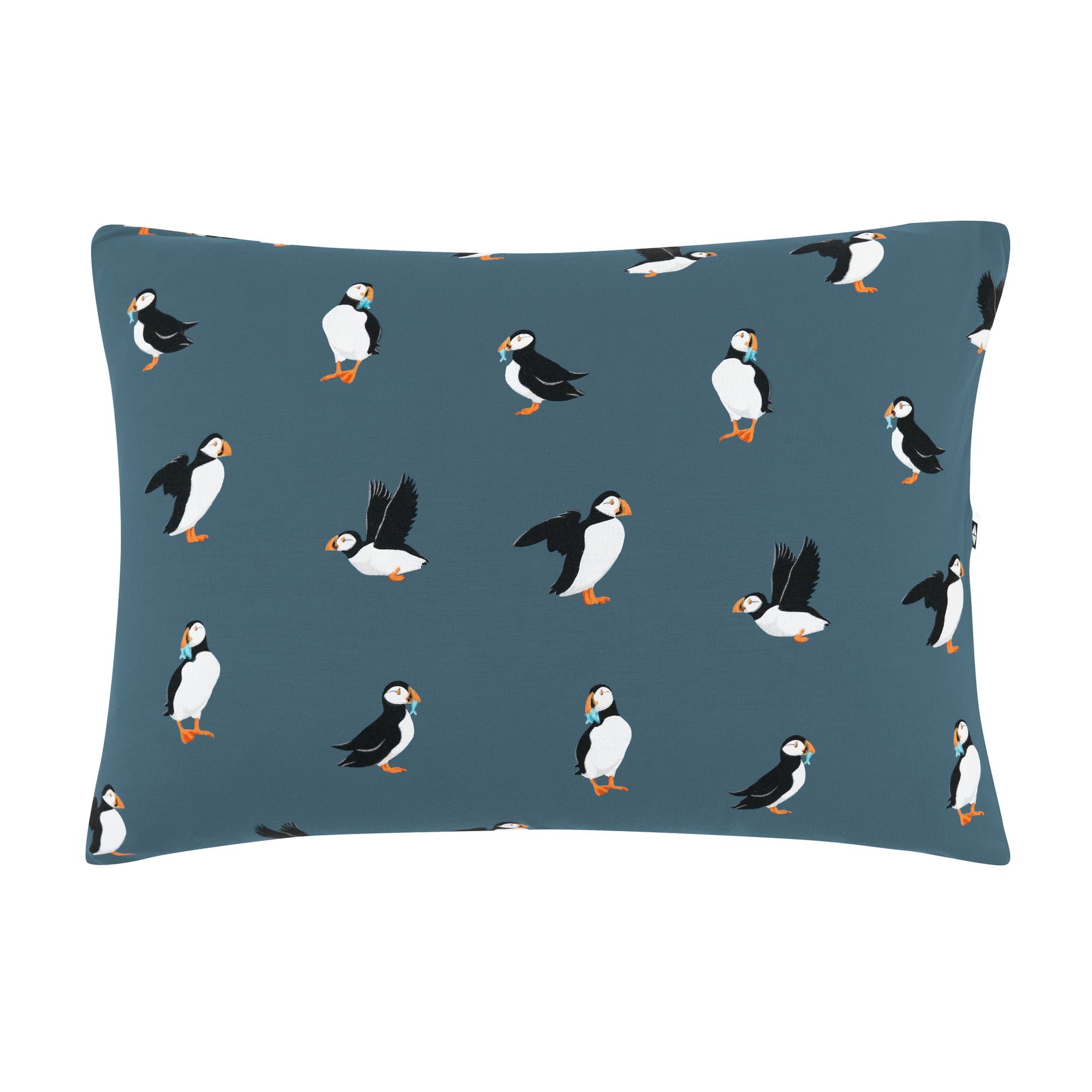 Front of the Toddler Pillowcase in Puffin