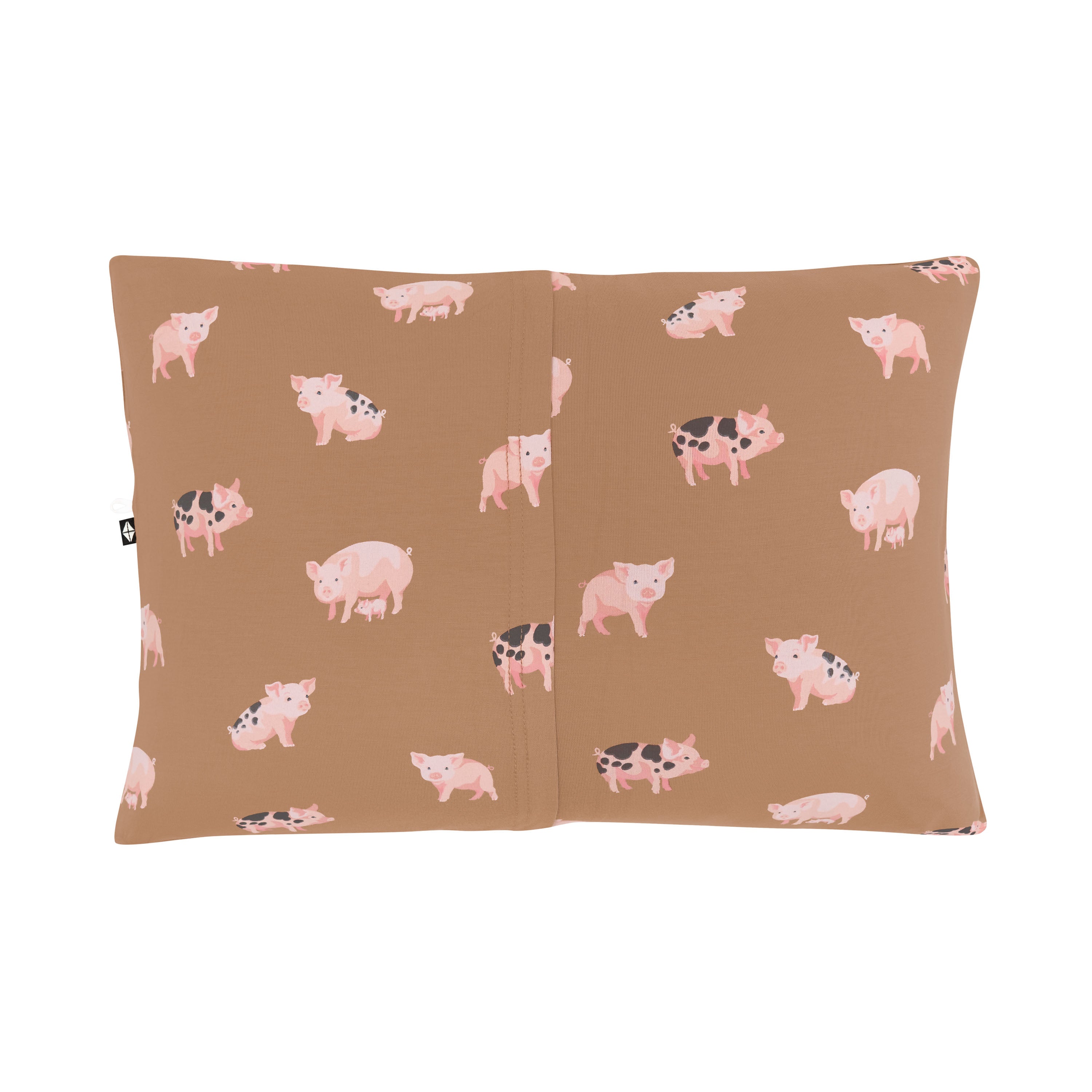 Envelope closure shown on the back of the Toddler Pillowcase in Pig