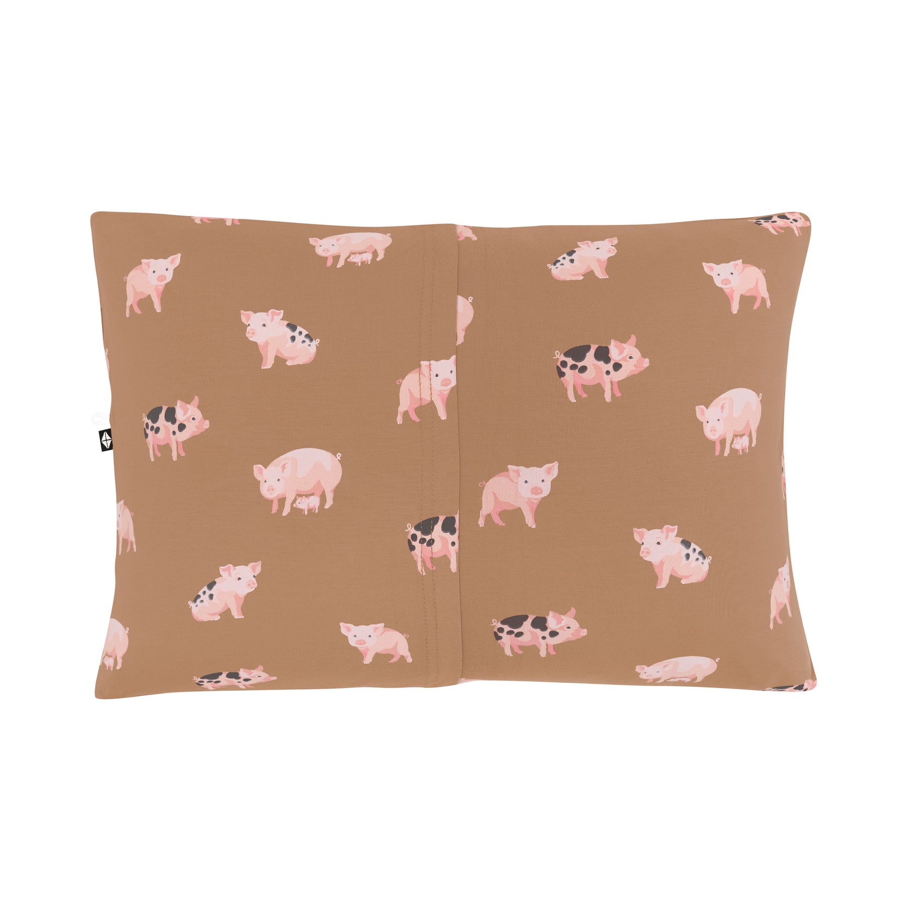 Envelope closure shown on the back of the Toddler Pillowcase in Pig