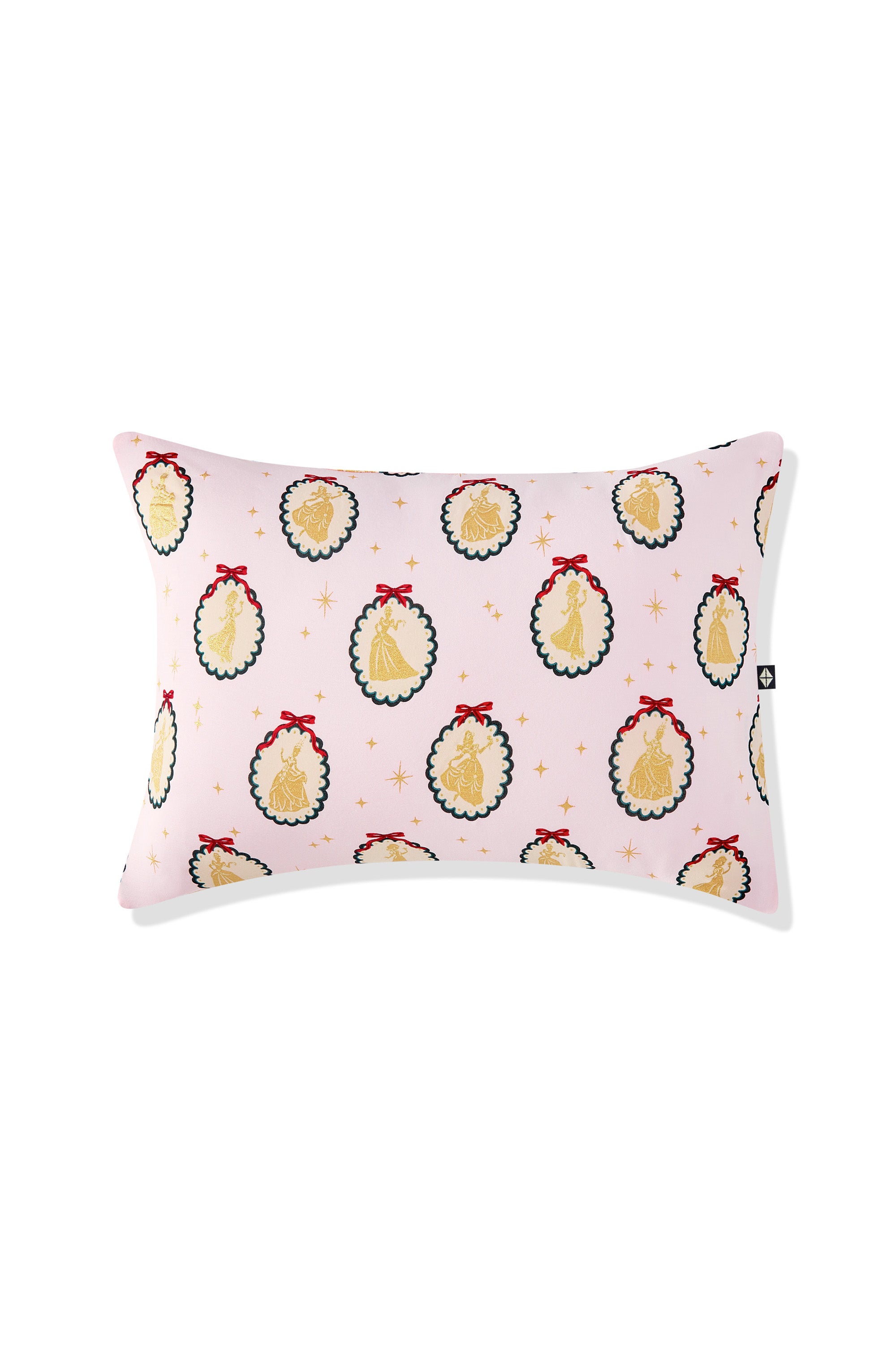 Toddler Pillowcase in Princess Holiday Portraits print on a white background