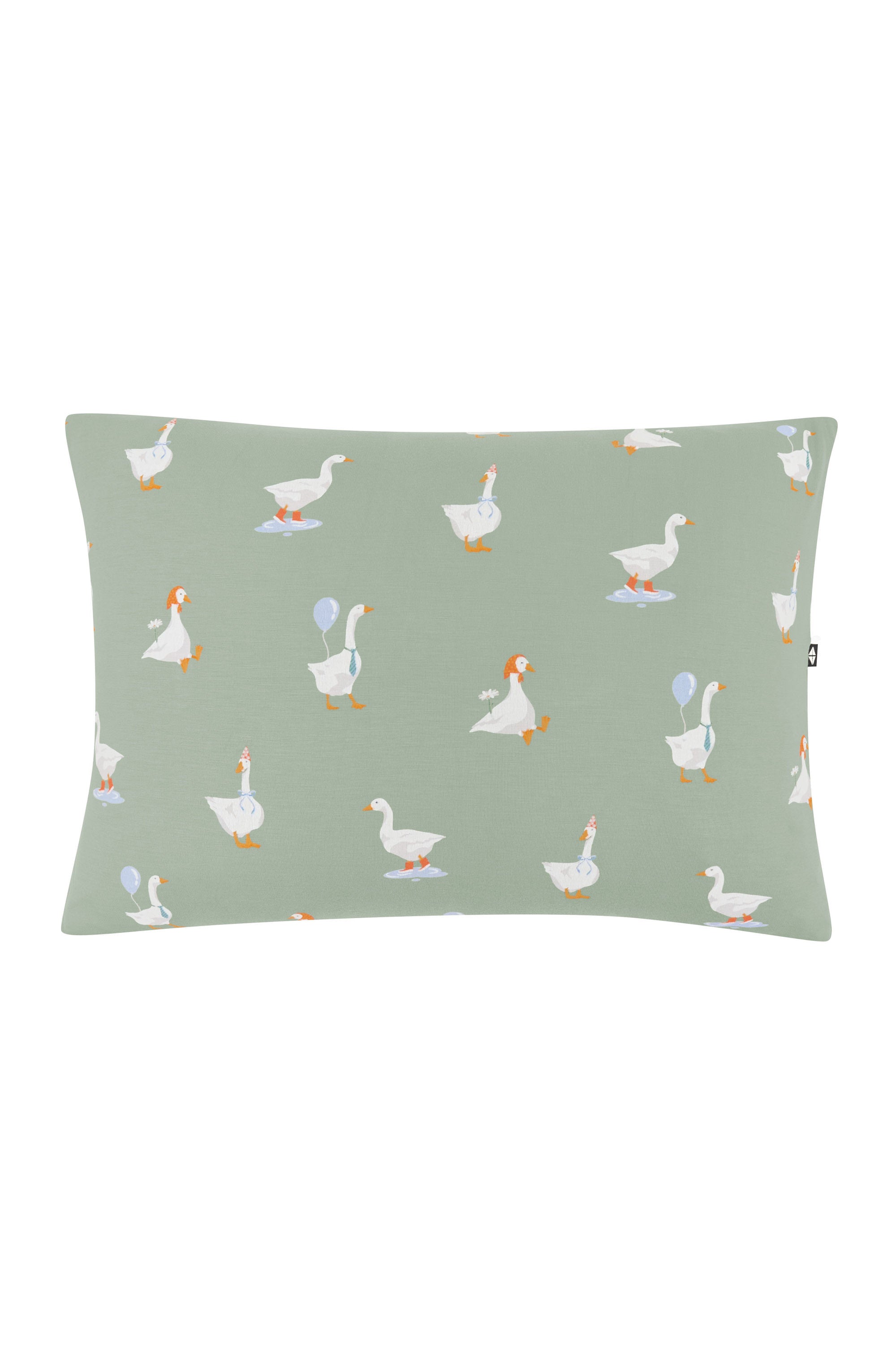 The front of the Toddler Pillowcase in Silly Goose