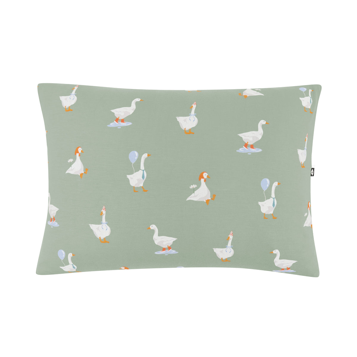 The front of the Toddler Pillowcase in Silly Goose