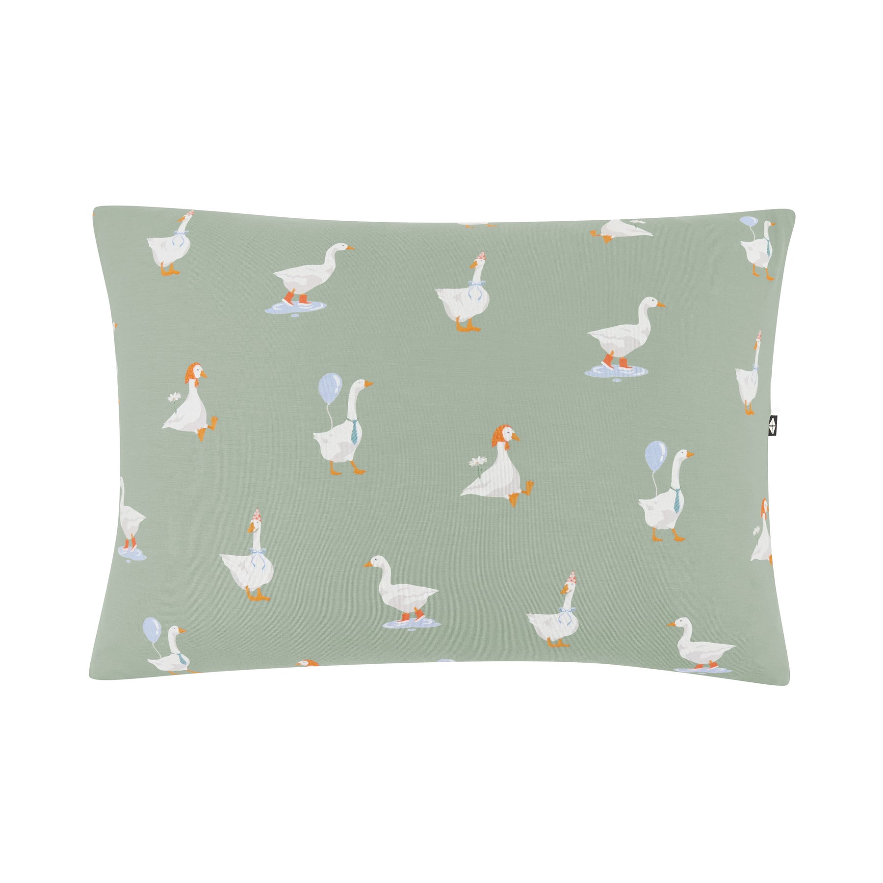 The front of the Toddler Pillowcase in Silly Goose